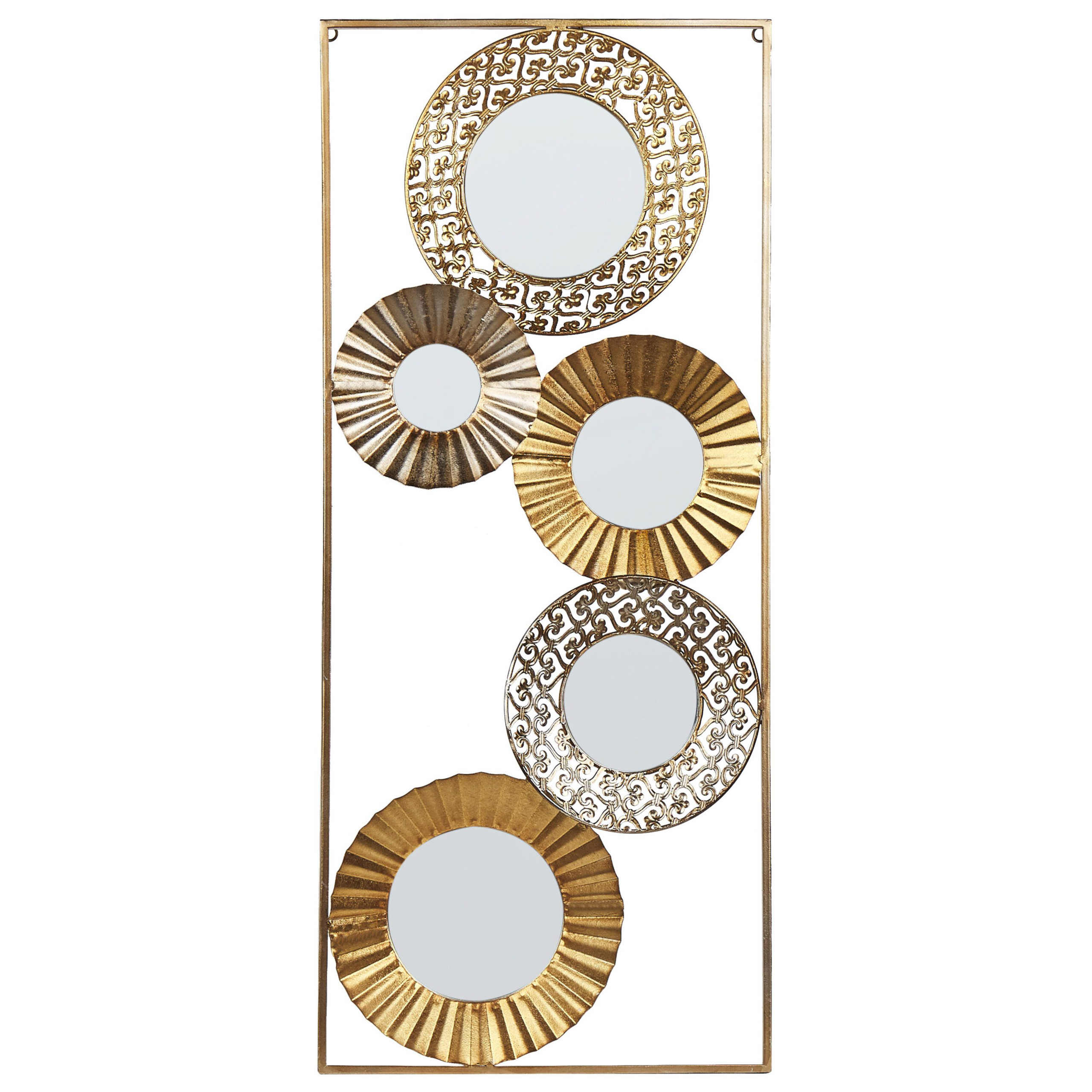 Vægdekoration MAICOBA 90 cm Metal Guld