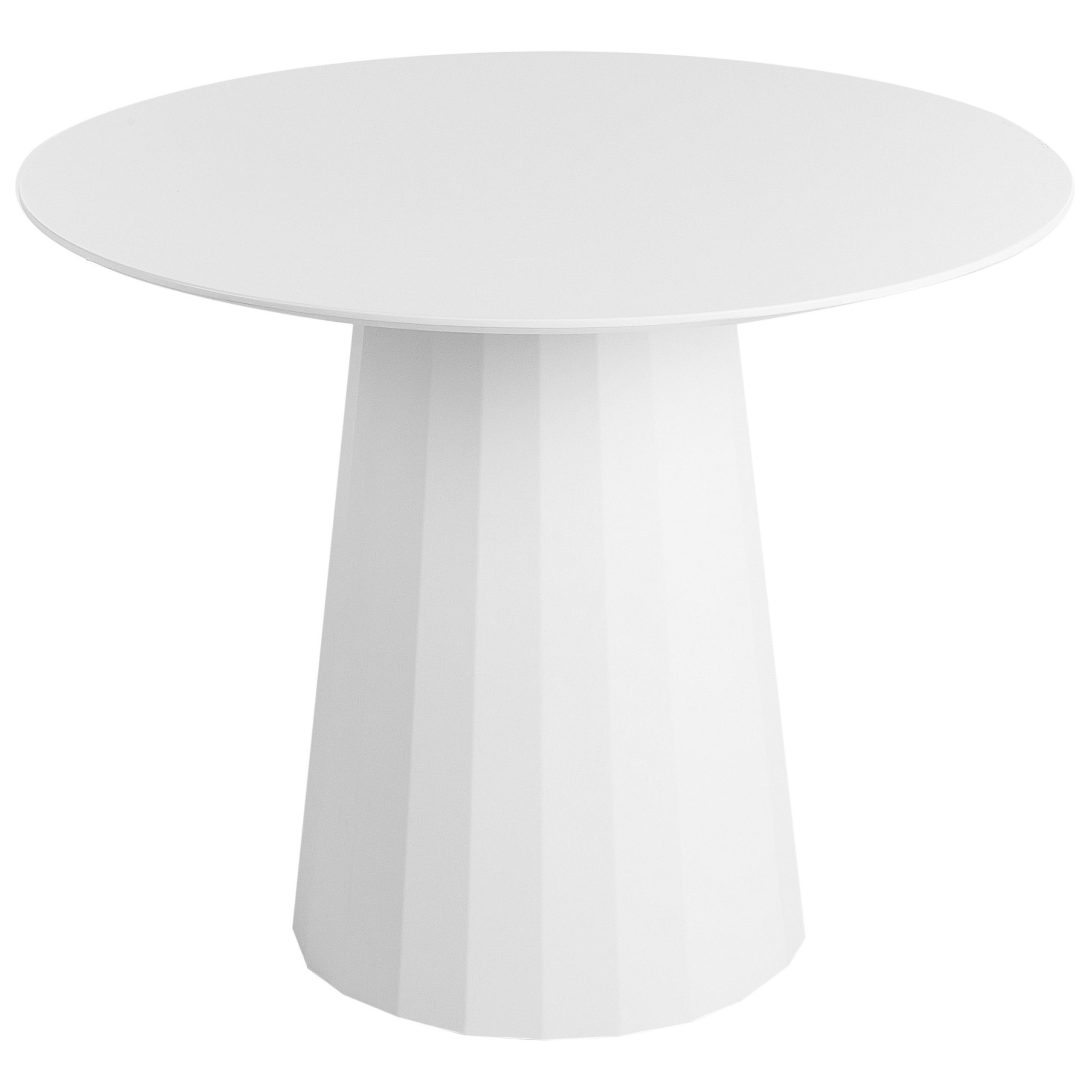Spisebord PLATO Hvid 100 cm 100 cm Metal