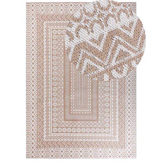 Gulvtæppe BAGLAR Hvid 160 x 230 cm Jute