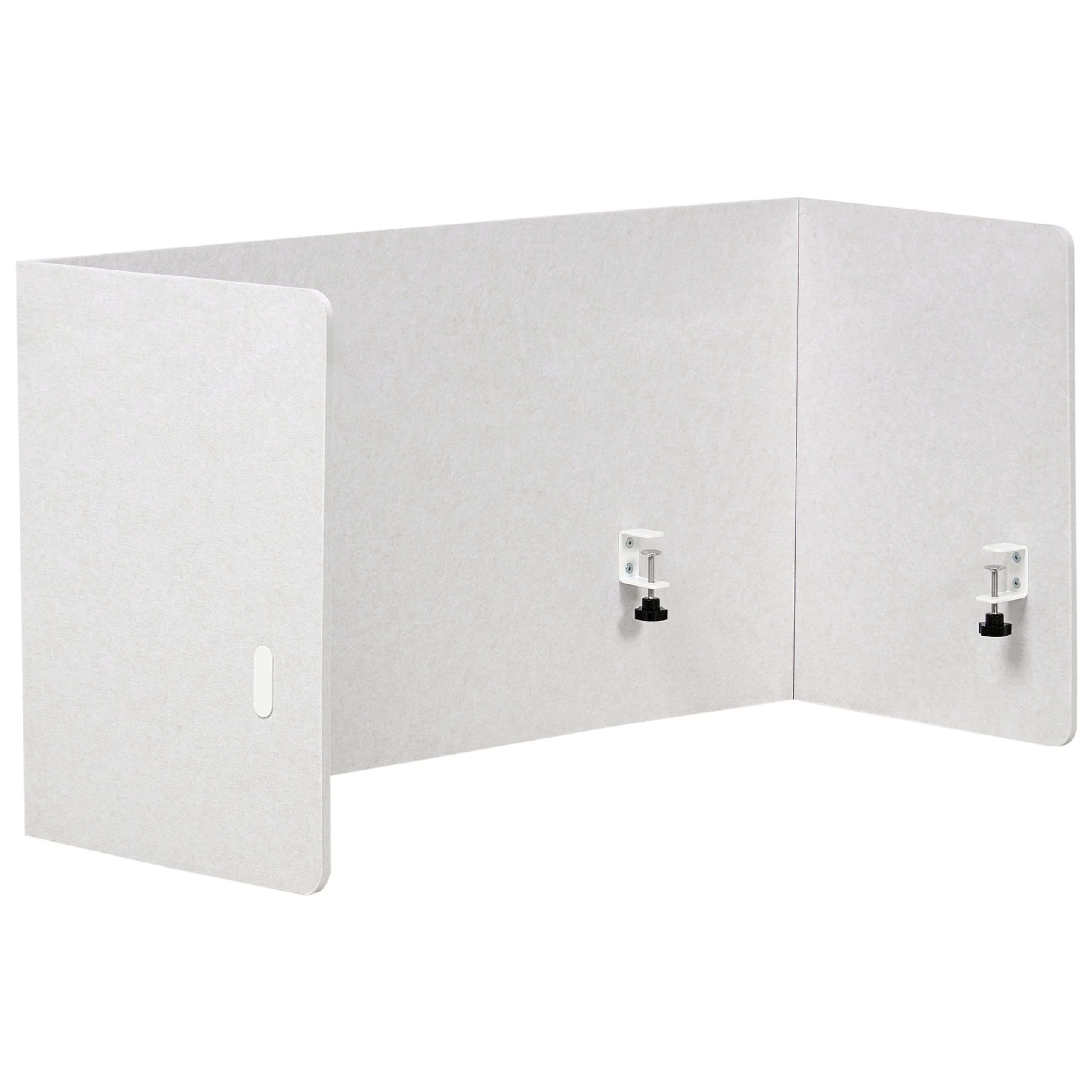 Skrivebordsdeler SOLOA 210 x 61 cm Cremehvid