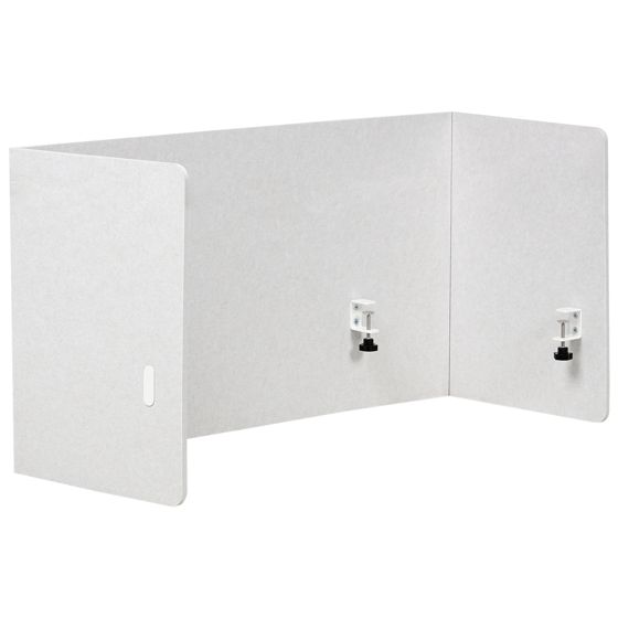 Skrivebordsdeler SOLOA 210 x 61 cm Cremehvid