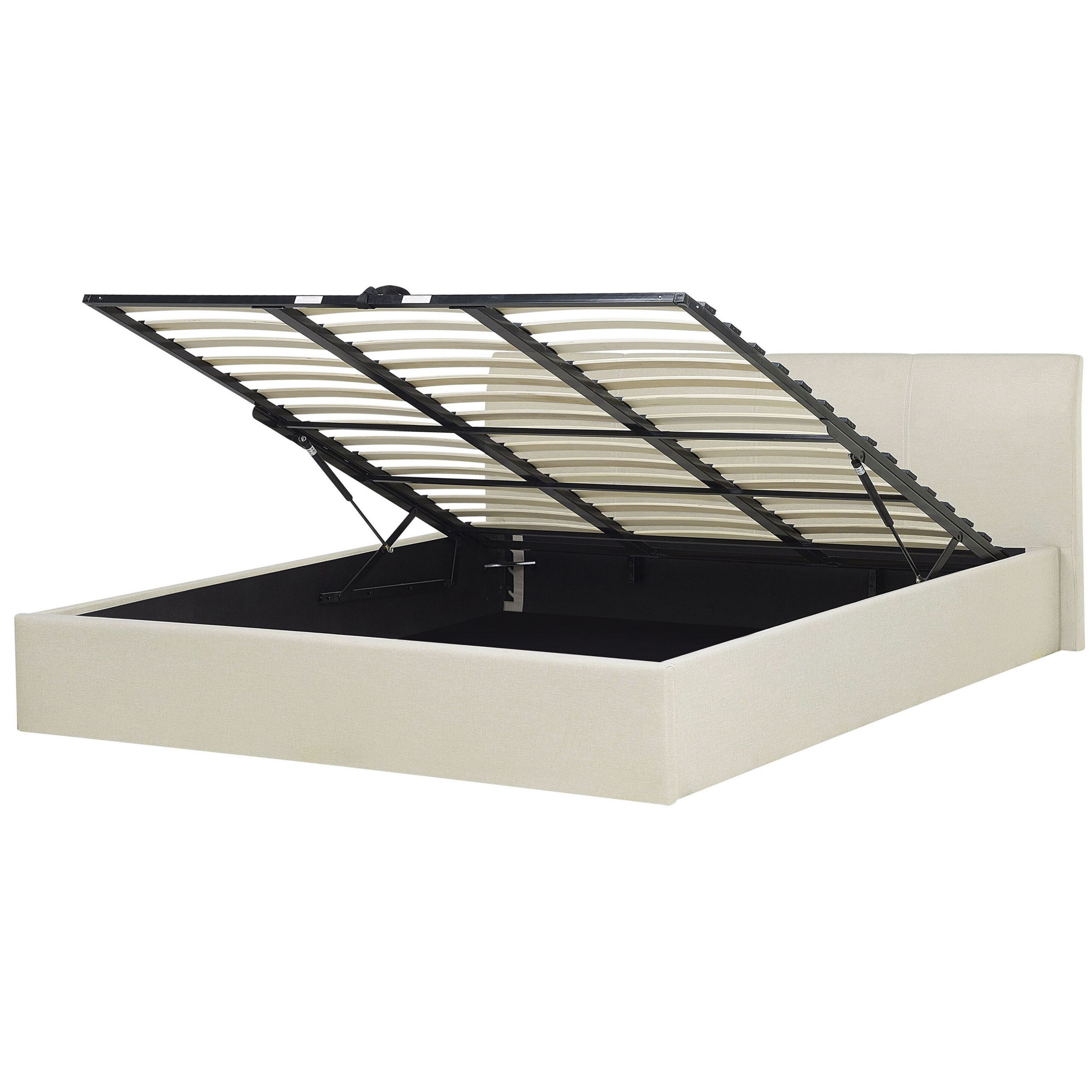 Seng med opbevaring ORBEY Lys Beige 180 x 200 cm