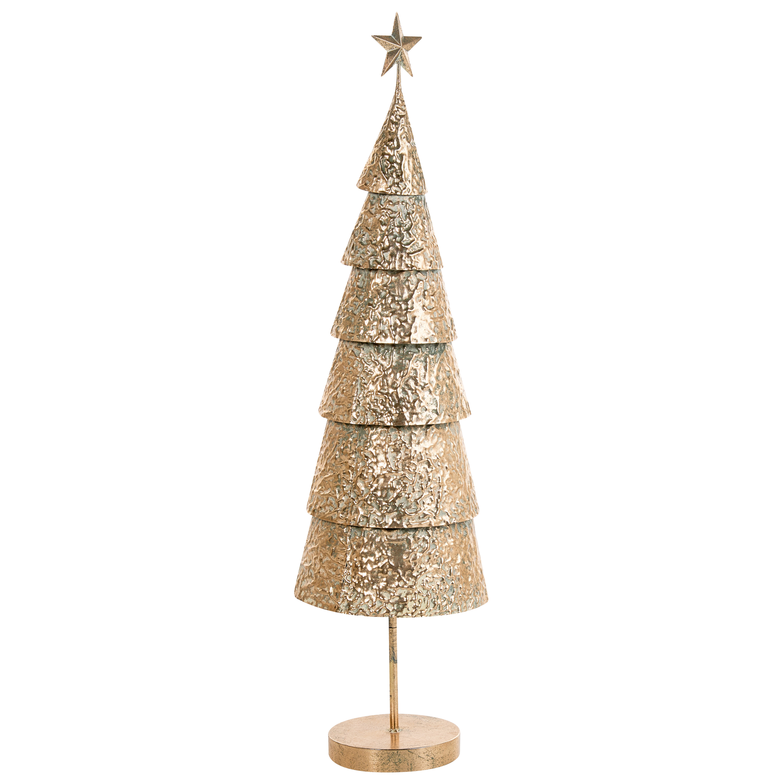 Juledekoration PORVOO 110 cm Juletræ Guld