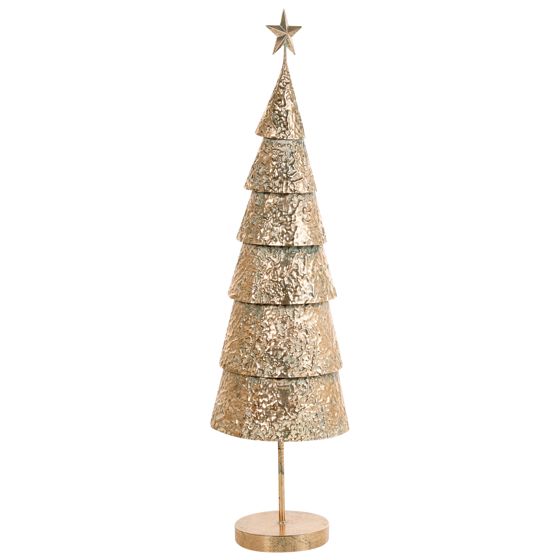 Juledekoration PORVOO 110 cm Juletræ Guld