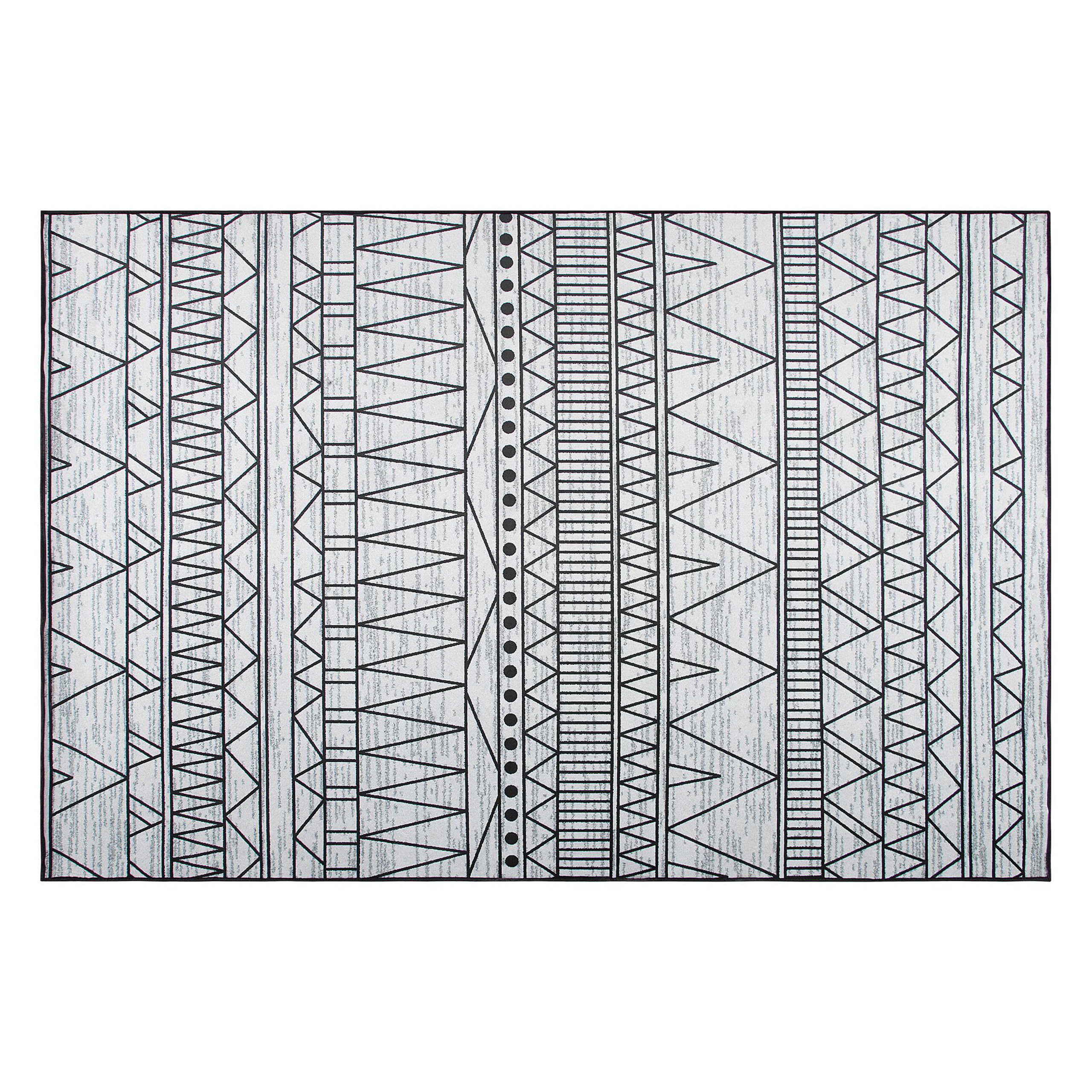 Gulvtæppe KEBAN Sort 140 x 200 cm