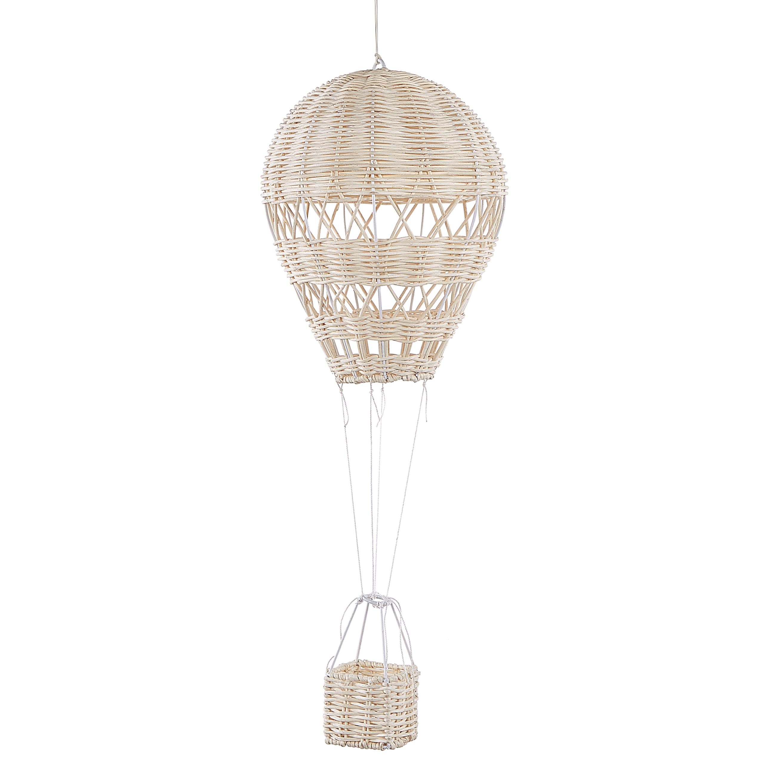 Vægdekoration Ballon BEMBA 60 cm Rattan Naturlig