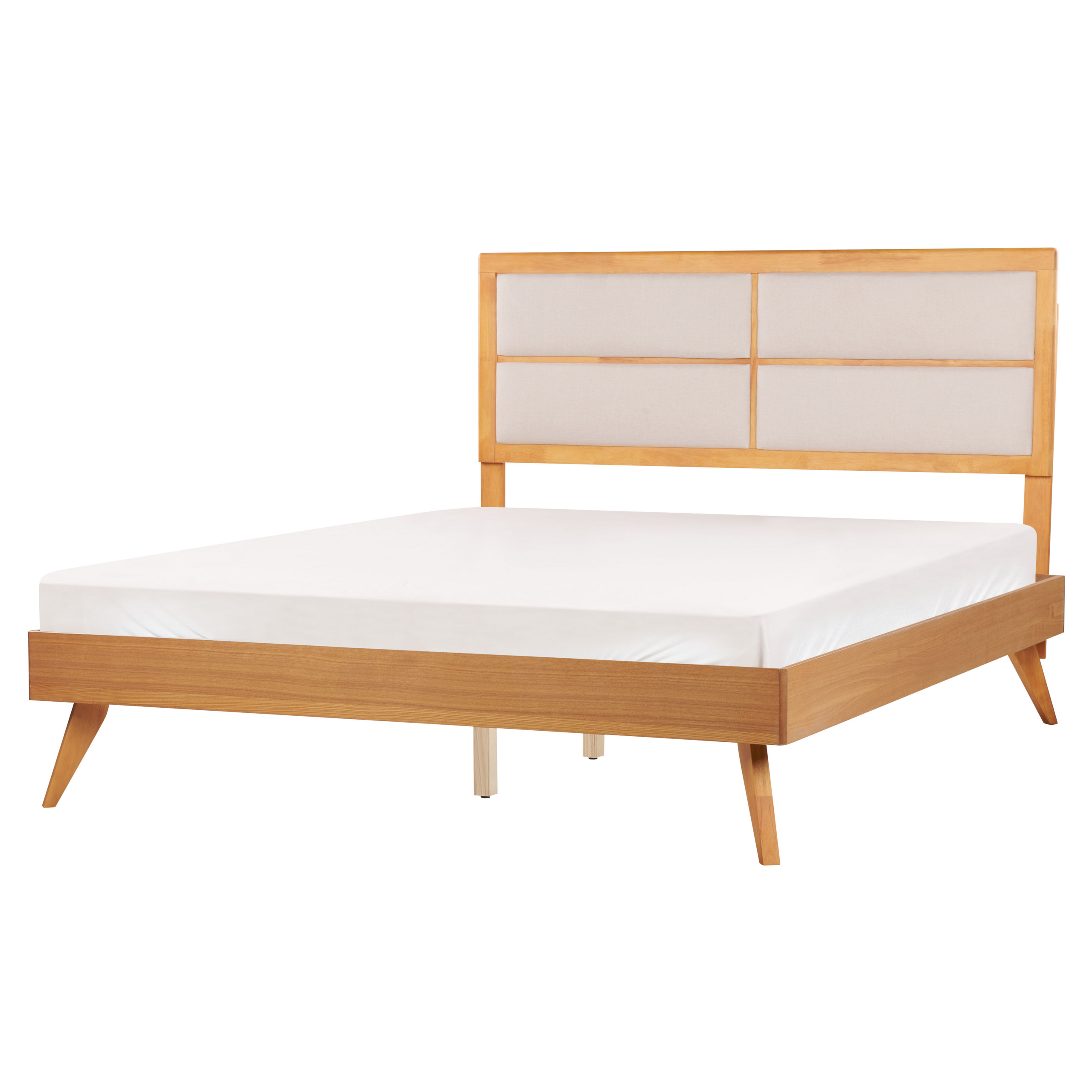 Seng POISSY 160 x 200 cm Naturlig ask