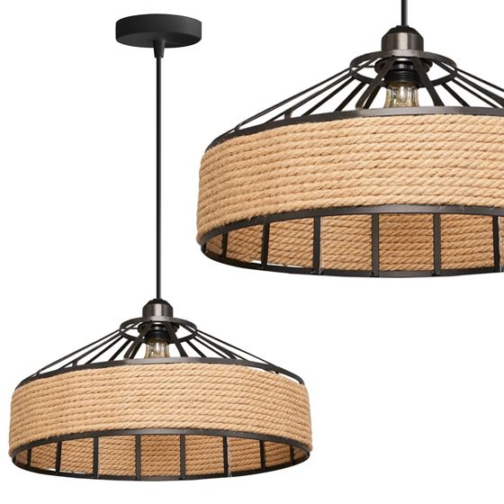 TOOLIGHT hængende loftlampe APP1317-1CP BOHO Beige 30x30x15cm