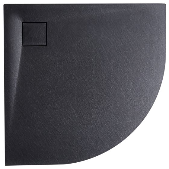 Brusekar PARON 90 x 90 x 3 cm Sort