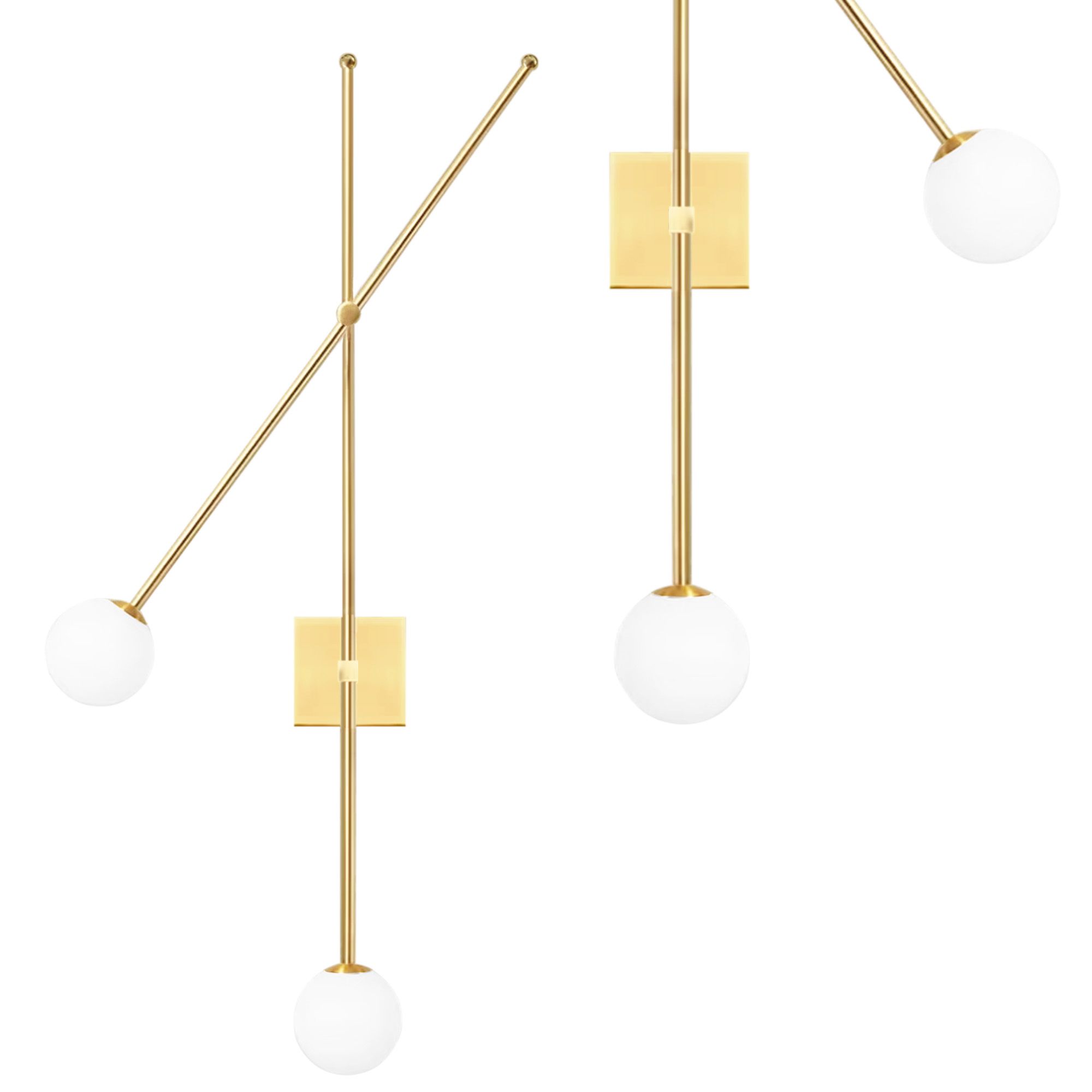 TOOLIGHT væglampe APP1594-2W Guld 100x10x100cm
