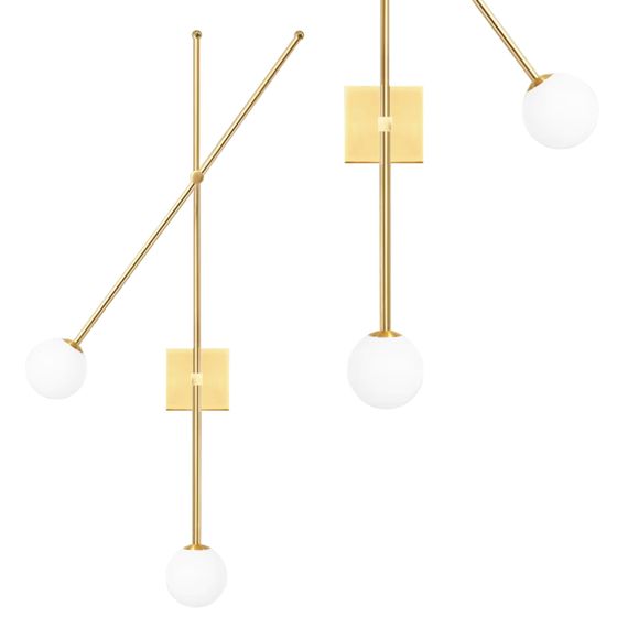 TOOLIGHT væglampe APP1594-2W Guld 100x10x100cm