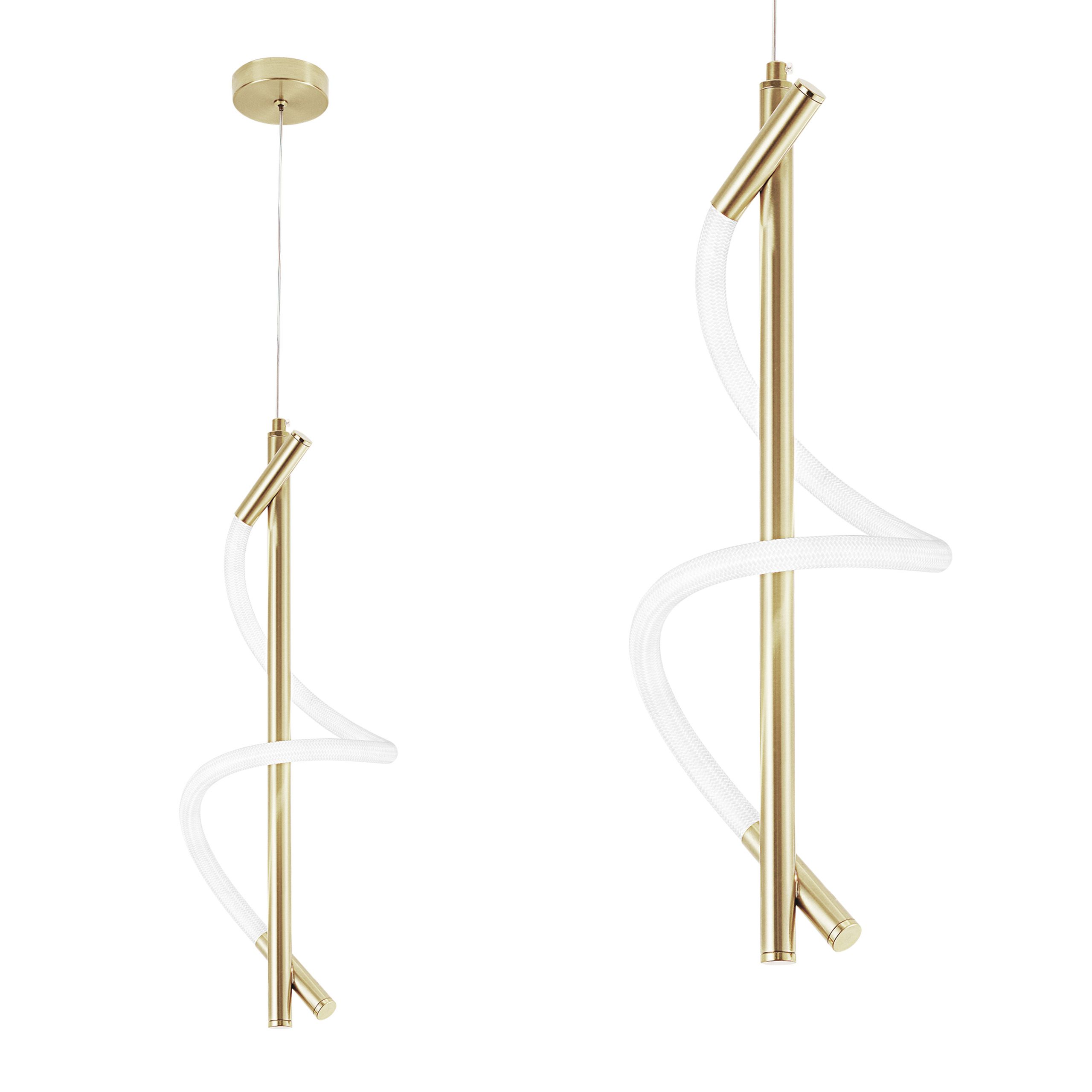TOOLIGHT hængende loftlampe LED G015-CP Guld 50x15x50cm