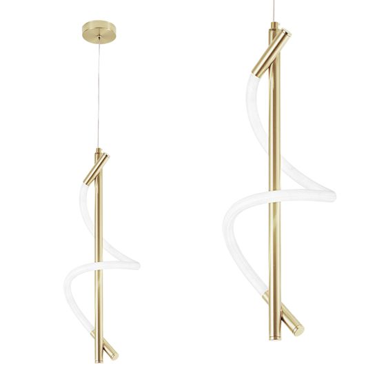 TOOLIGHT hængende loftlampe LED G015-CP Guld 50x15x50cm