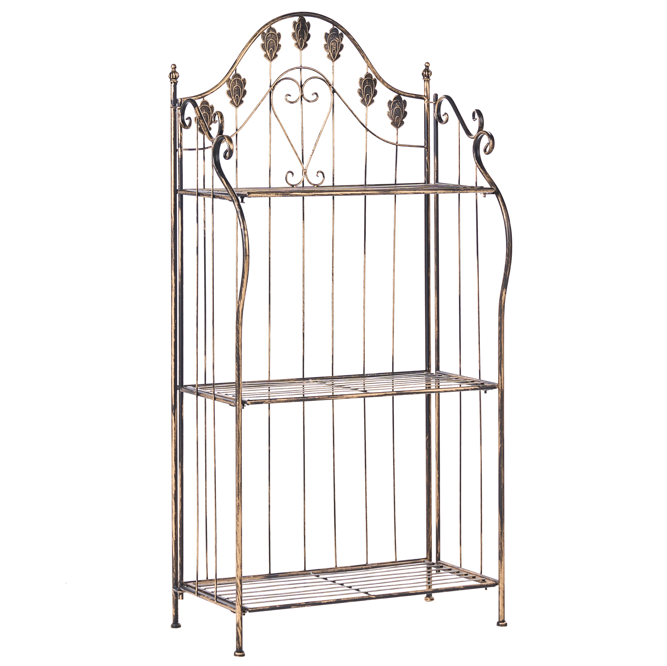 Reol VISANO 59 cm 123 cm Metal Sort