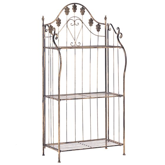 Reol VISANO 59 cm 123 cm Metal Sort