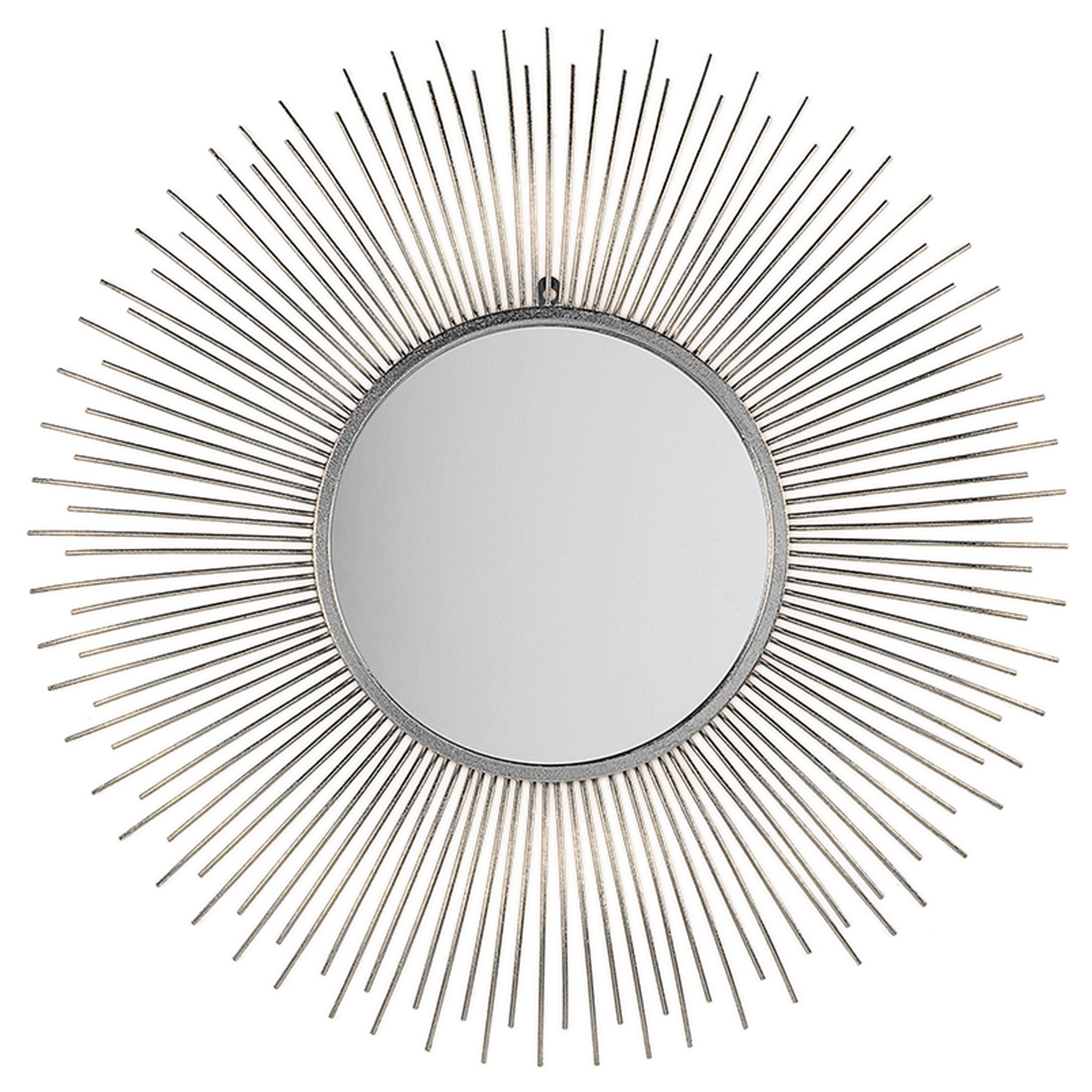 Vægspejl CILLY 80 cm 80 cm Metal Sølv