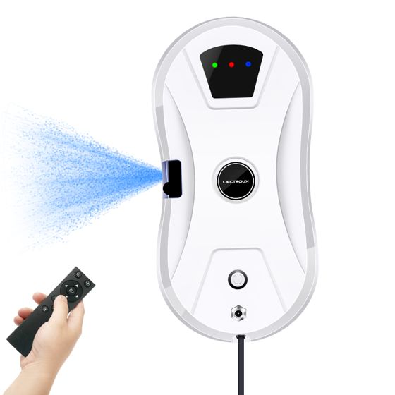 LIECTROUX Vinduespudserobot YW610 – Højtydende vinduespudserobot med 30 ml vandtank og intelligent autonom rengøring.