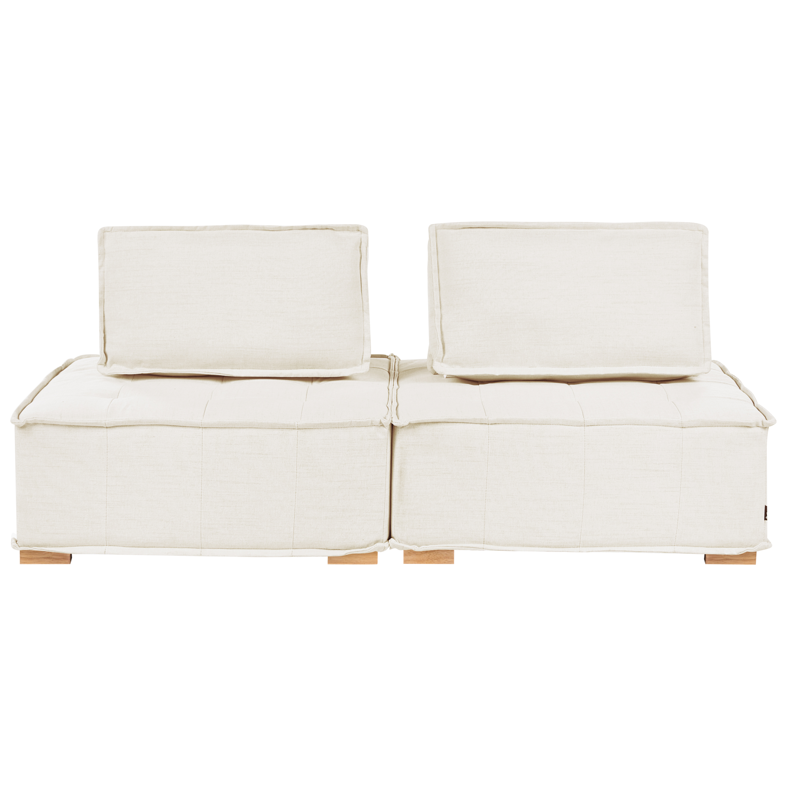 Modulsofa 2 personers TIBRO Cremehvid