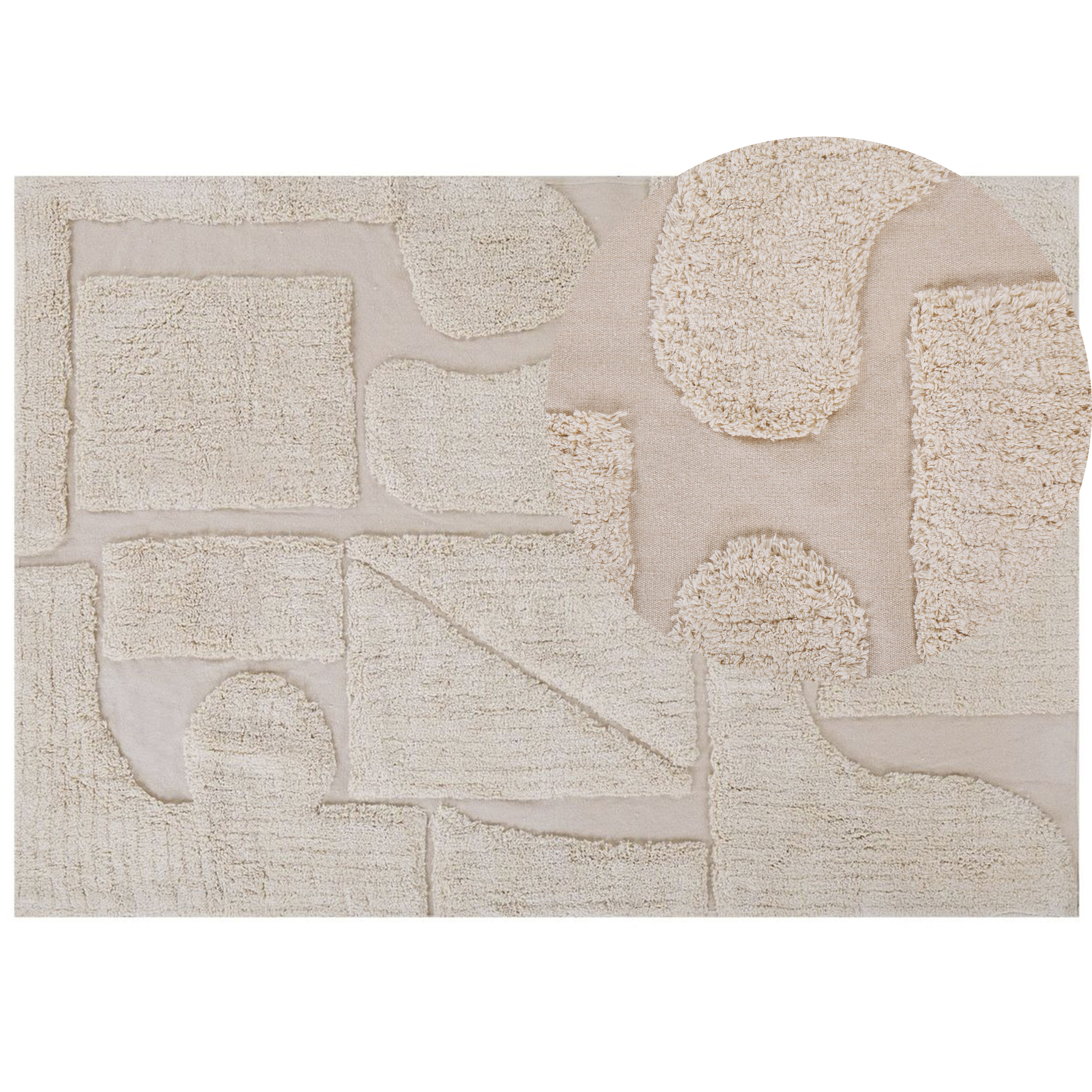 Gulvtæppe DIYADIN Beige 160 x 230 cm Bomuld