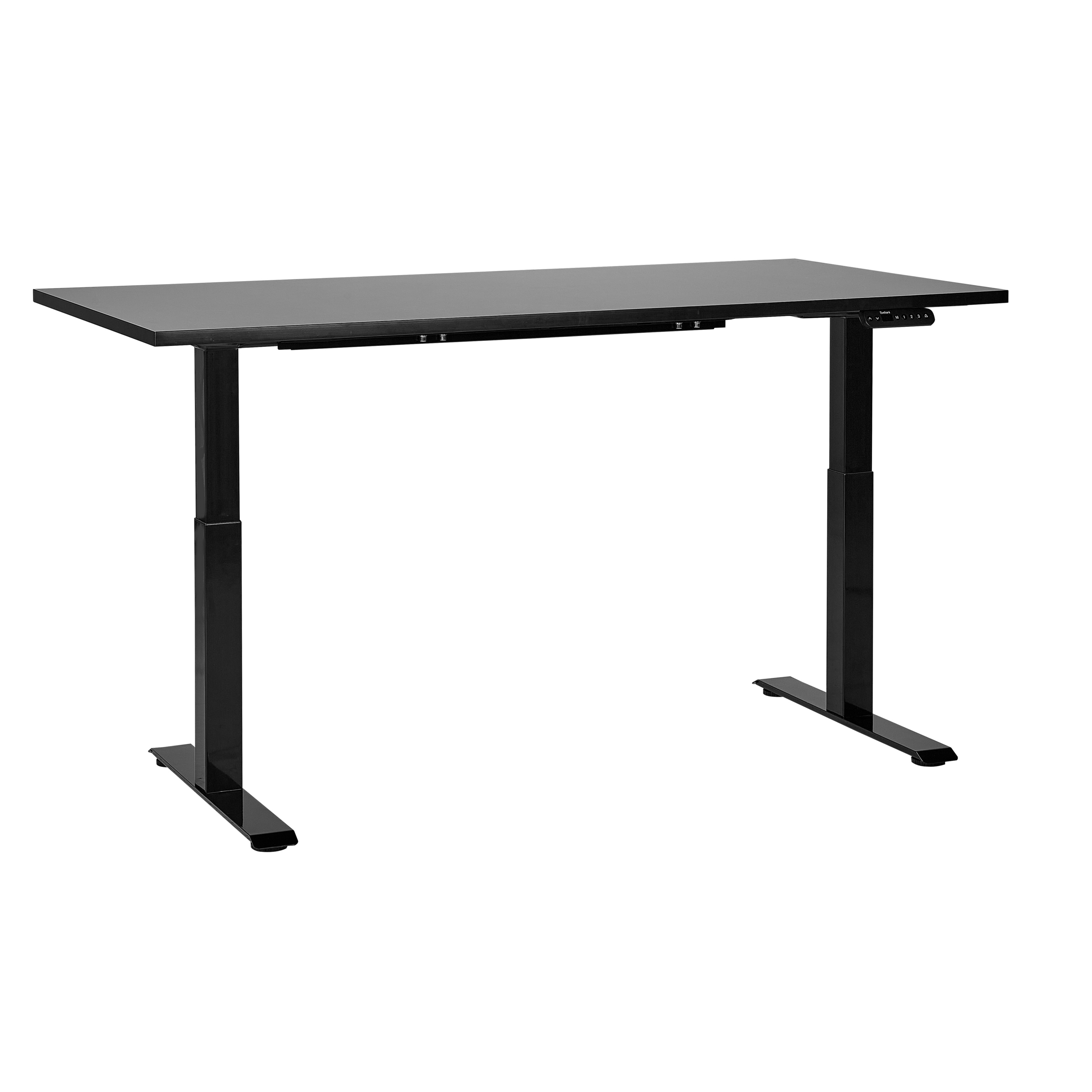 Elektrisk justerbart hæve sænkebord DESTINES 160 cm 72 cm Sort