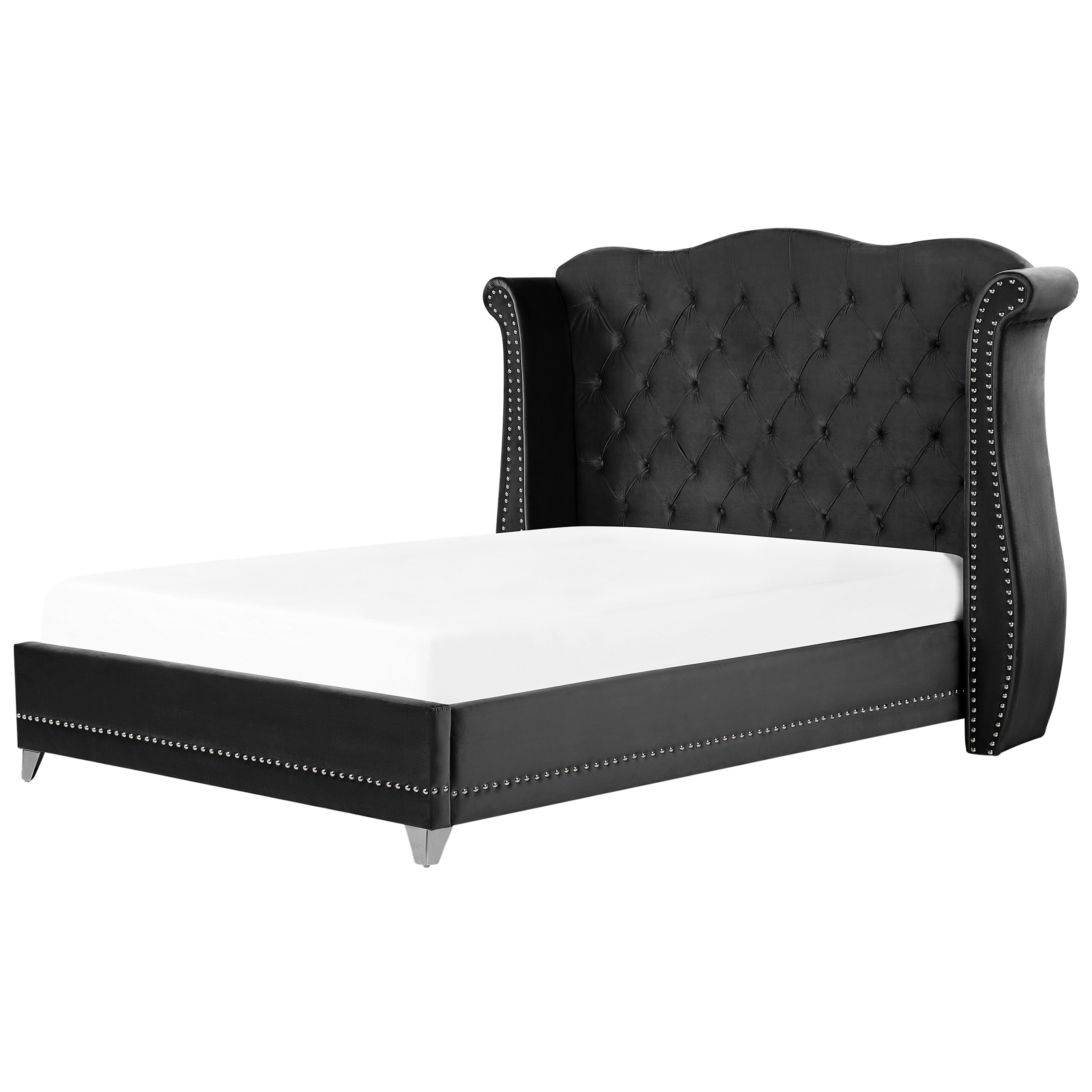 Seng Velour AYETTE 180 x 200 cm Sort