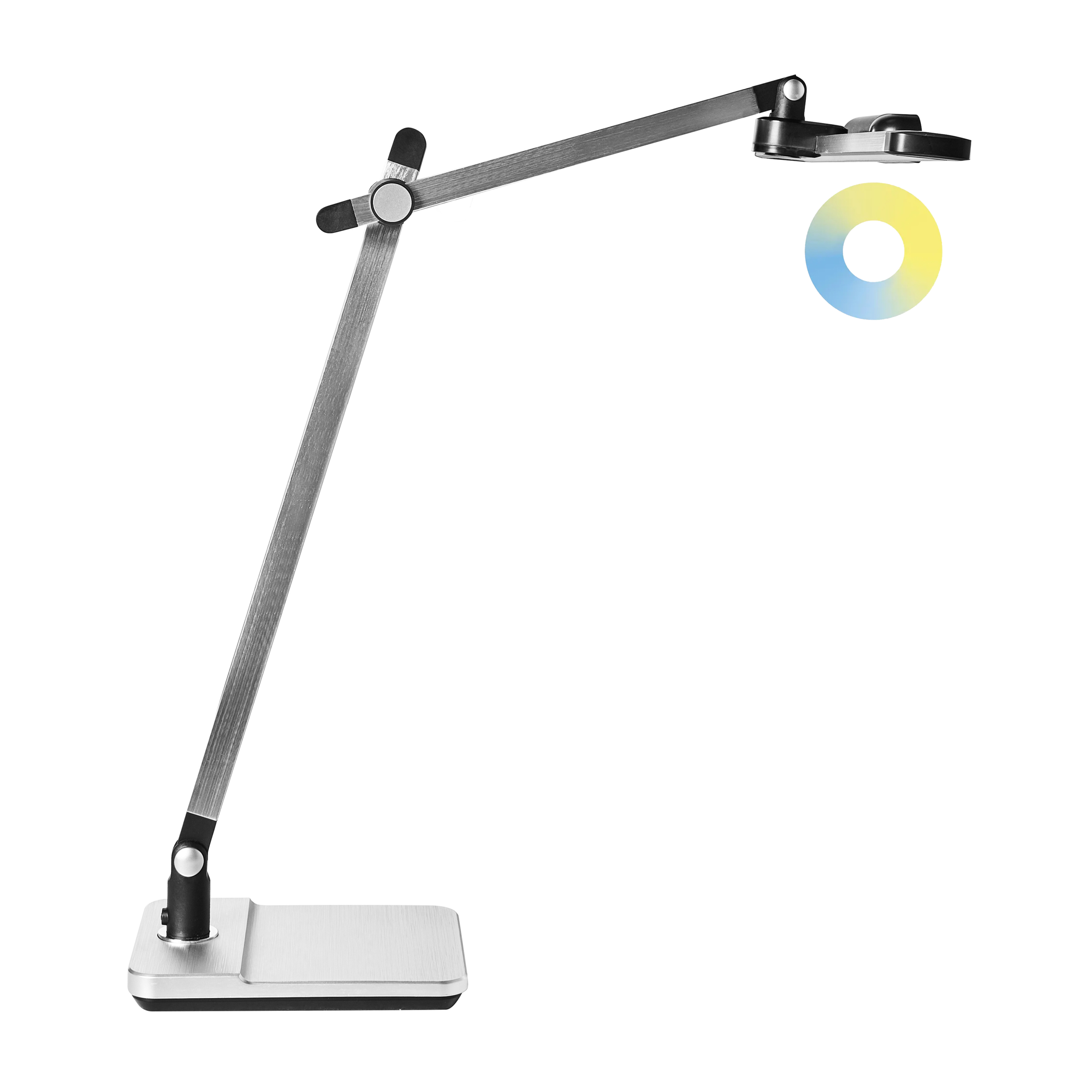 LED skrivebordslampe SERPENS Med dæmpning Sølv