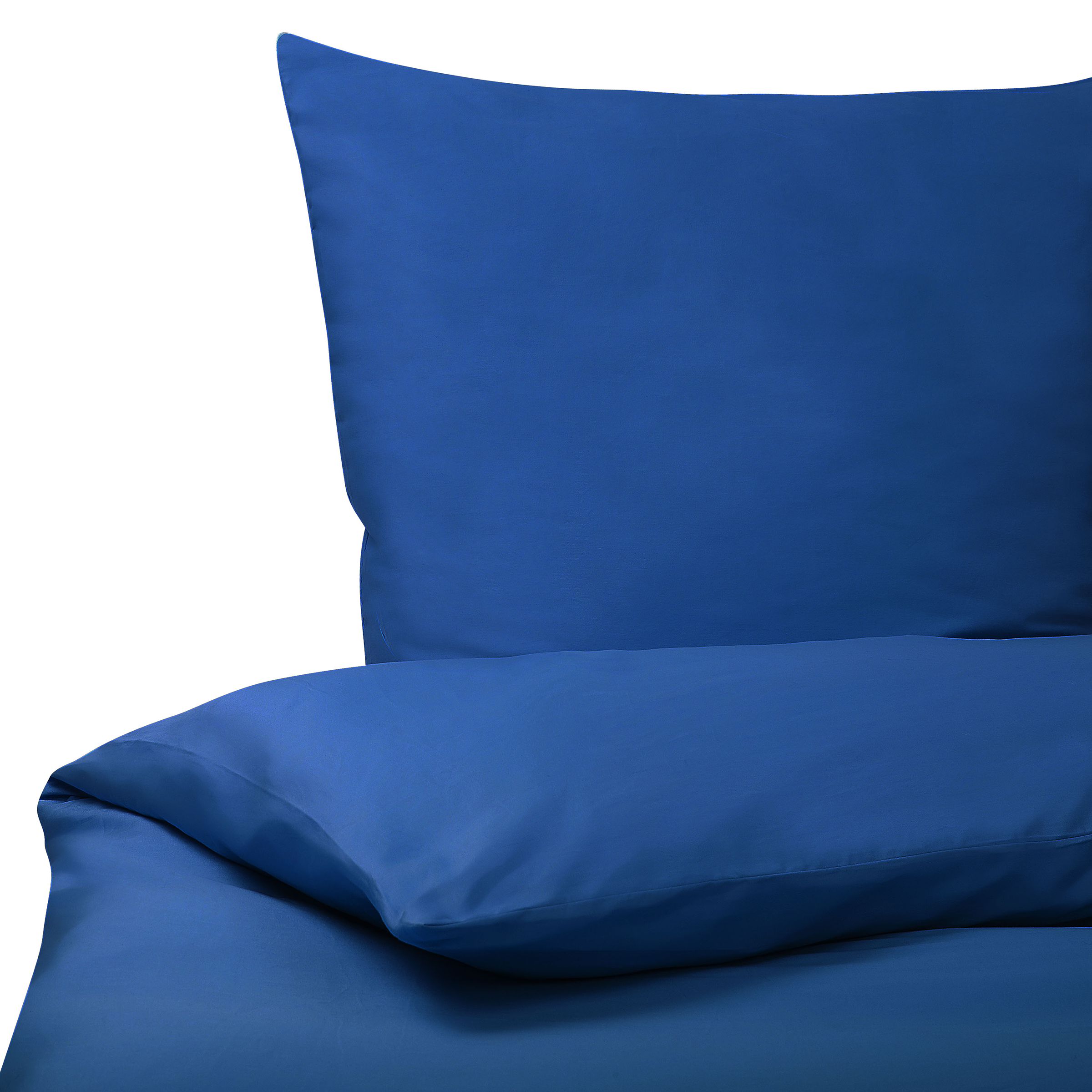 Sengetøj HARMONRIDGE 220 x 240 cm Bomulds-satin Mørkeblå
