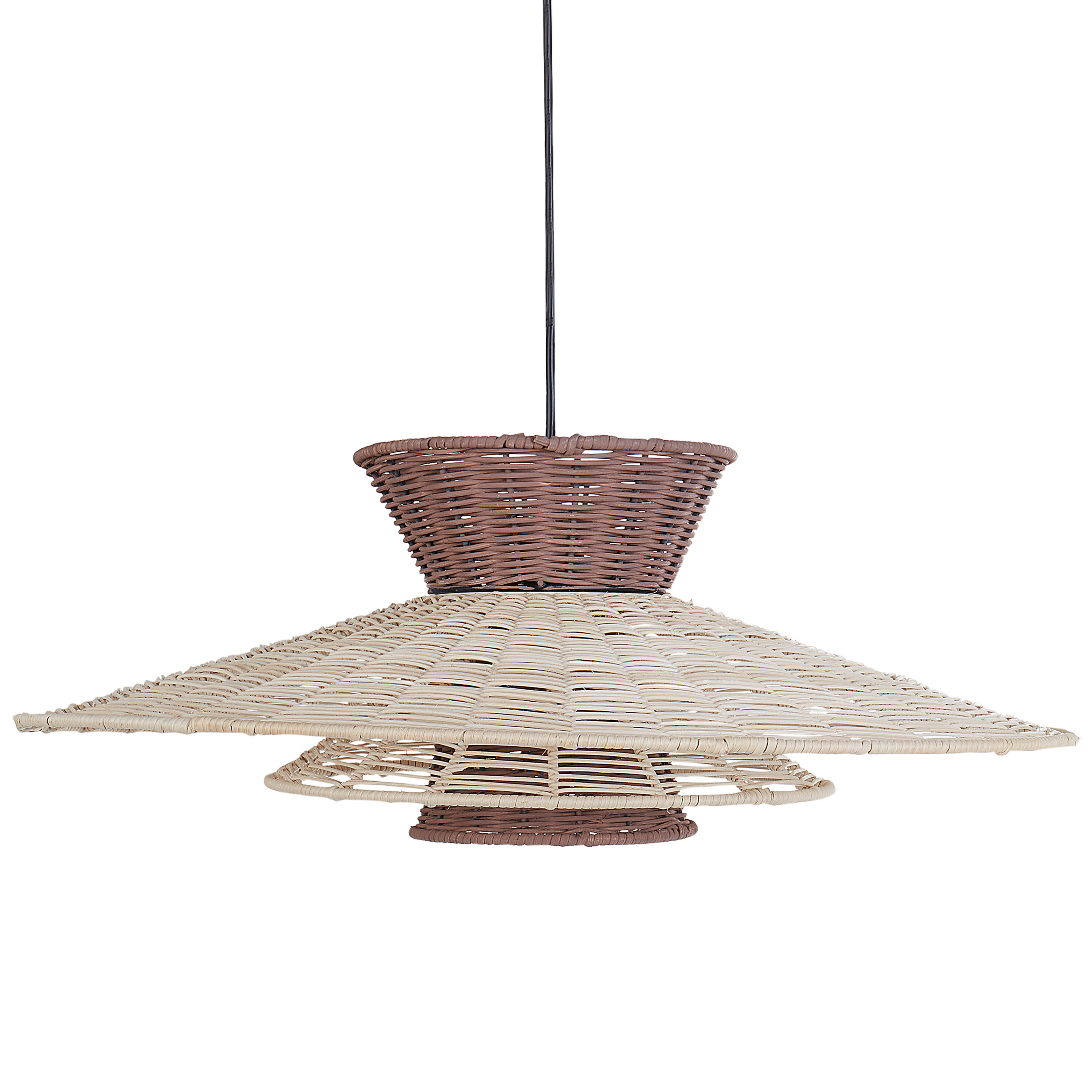 Loftlampe KABOMPO Rattan Brun