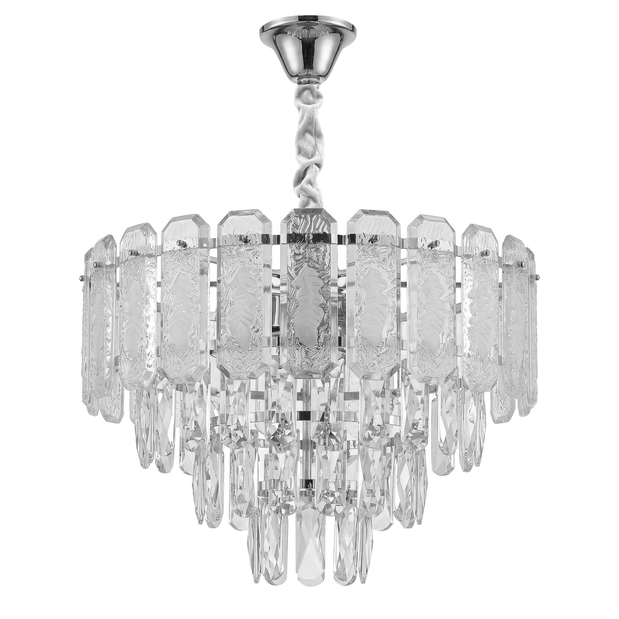 TOOLIGHT hængende loftlampe SWE087-CP 40cm Krom 37x37x80cm