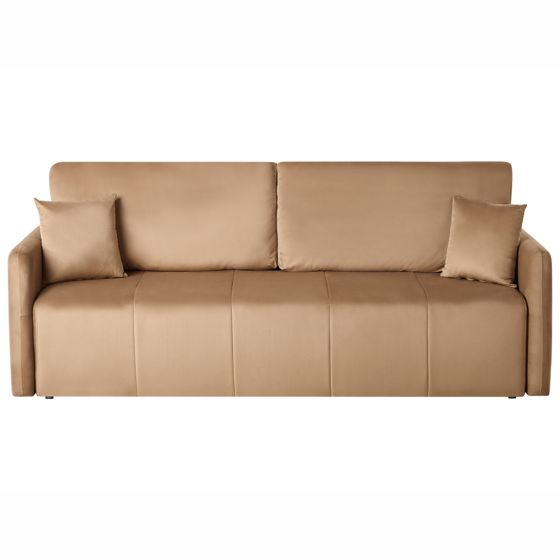 Sovesofa 3 personers EGGE Velour Lysebrun