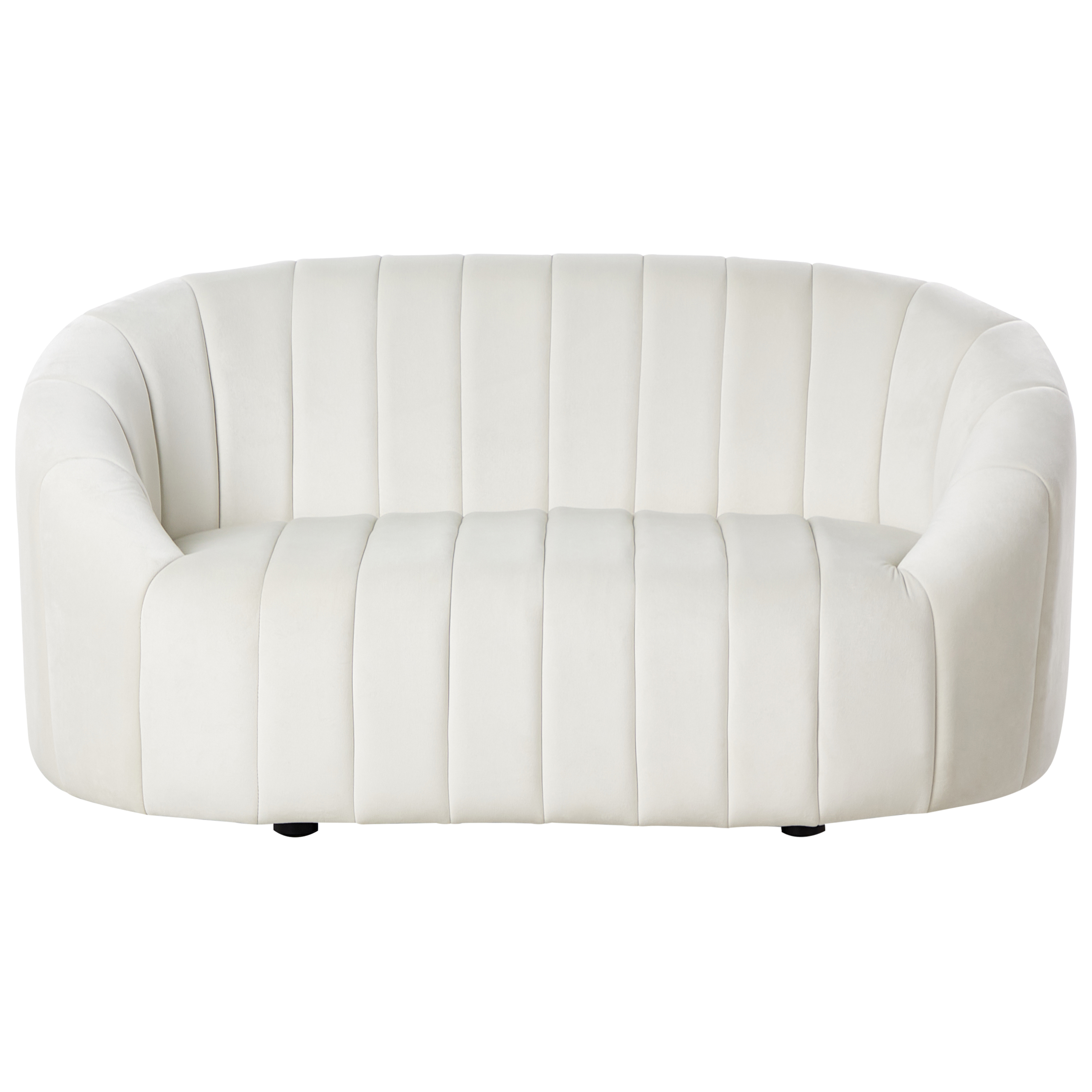 Sofa 2 personers MALUNG Velour Cremehvid