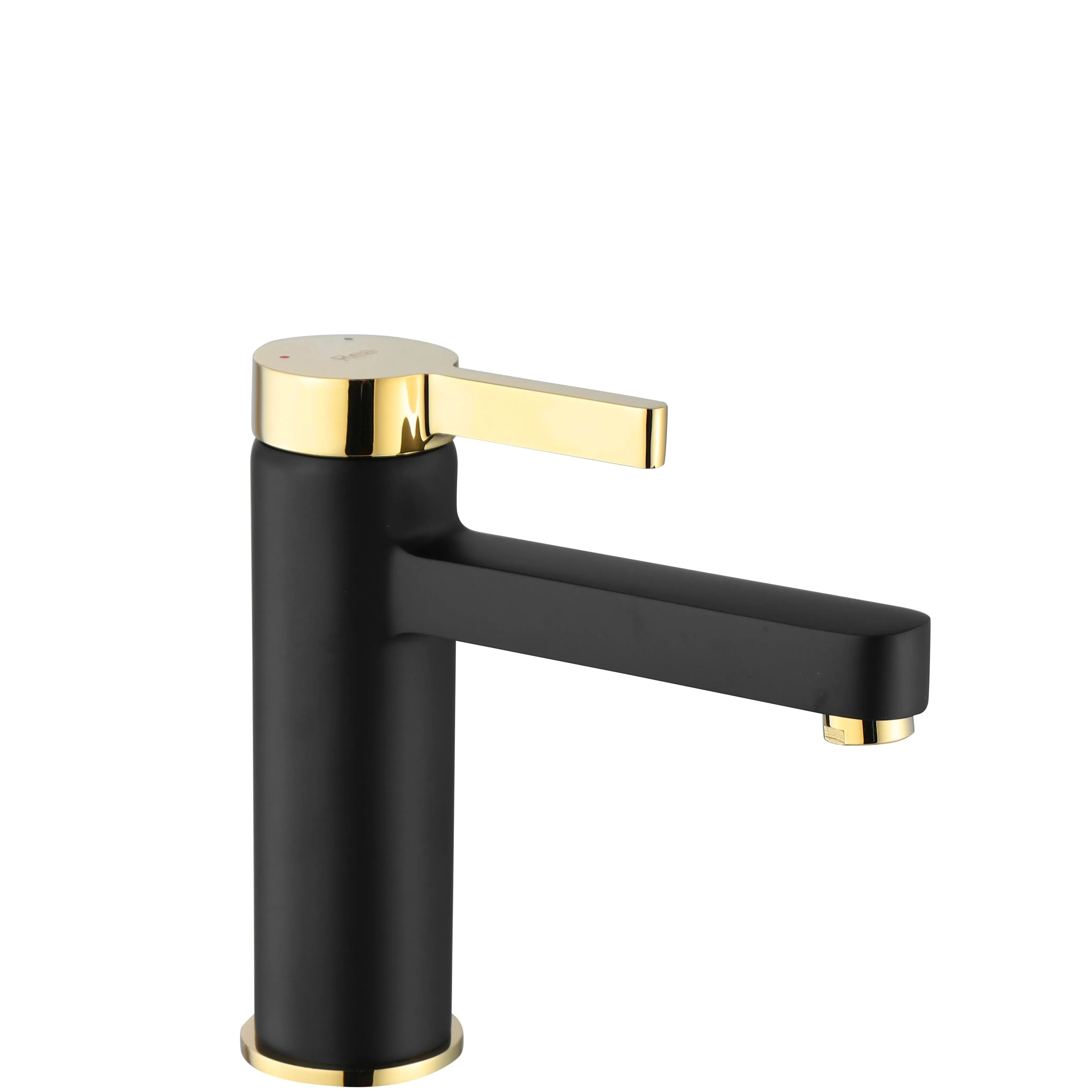 REA håndvaskarmatur MY1806-2BG POLO Lav Sort/Guld, 16x5x15cm