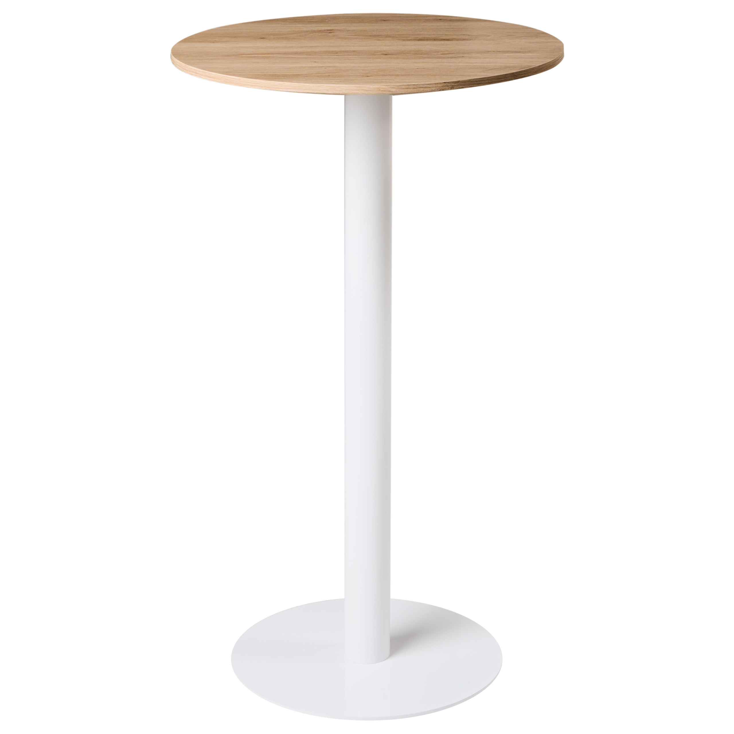 Barbord MORELLA Lysebrun/hvid 60 cm 60 cm
