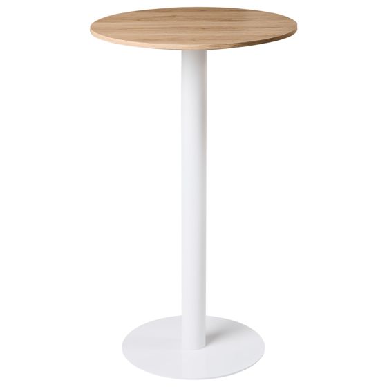 Barbord MORELLA Lysebrun/hvid 60 cm 60 cm