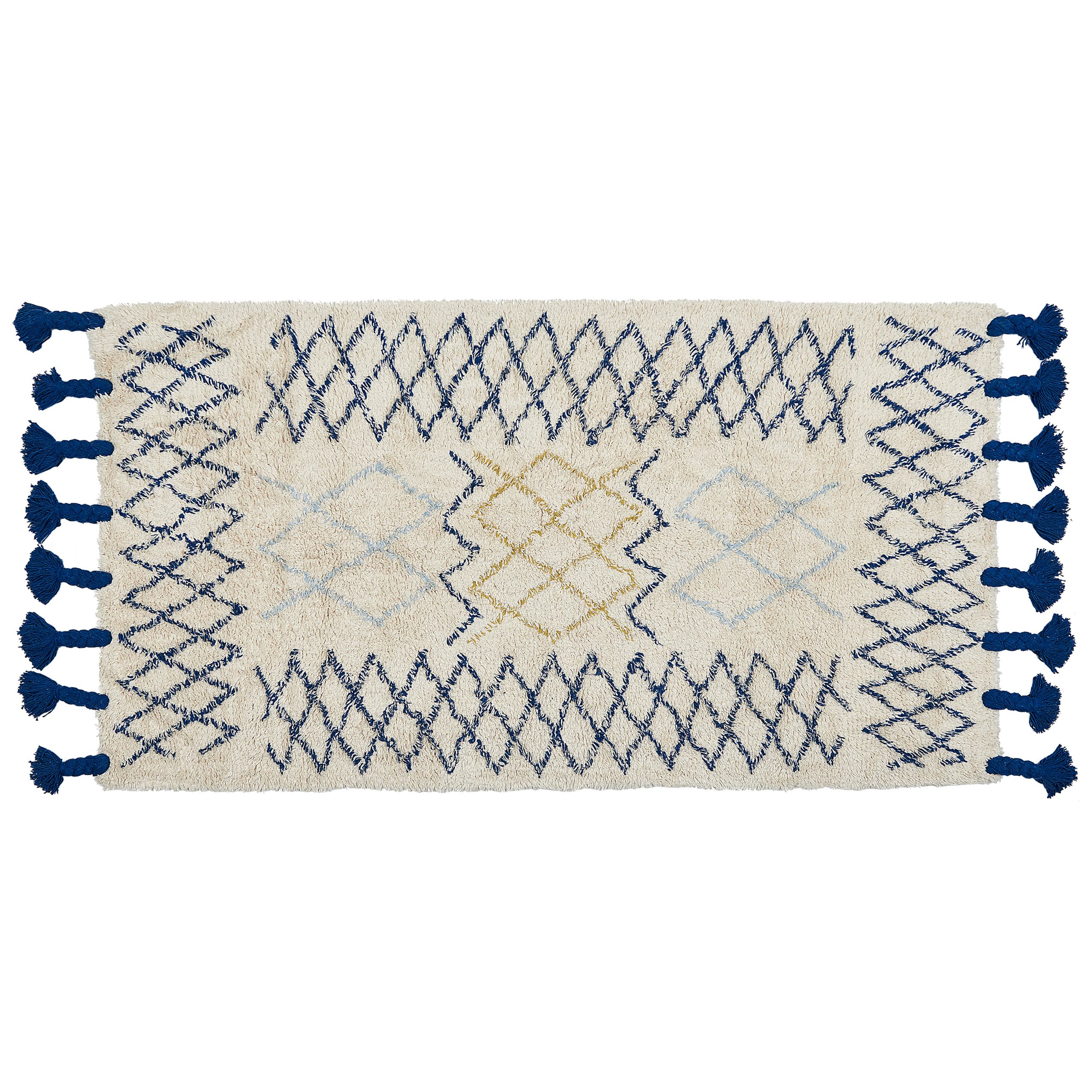 Gulvtæppe ERZINCAN Beige 80 x 150 cm Bomuld