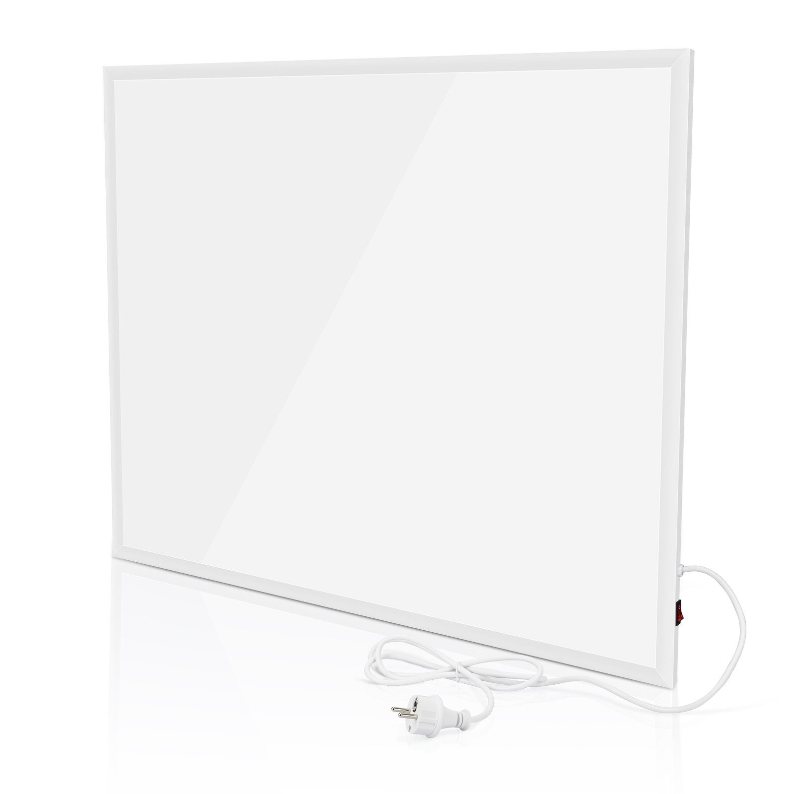NETTLIFE Vægmonteret infrarød varmeapparat, Energieffektiv 290W med overophedningsbeskyttelse, 62x52x1,5cm