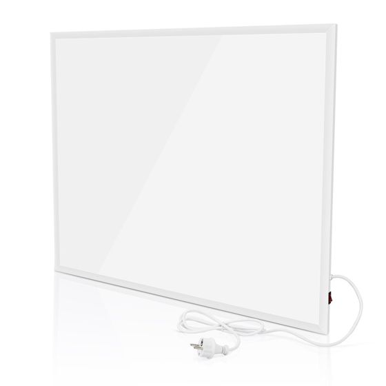 NETTLIFE Vægmonteret infrarød varmeapparat, Energieffektiv 290W med overophedningsbeskyttelse, 62x52x1,5cm