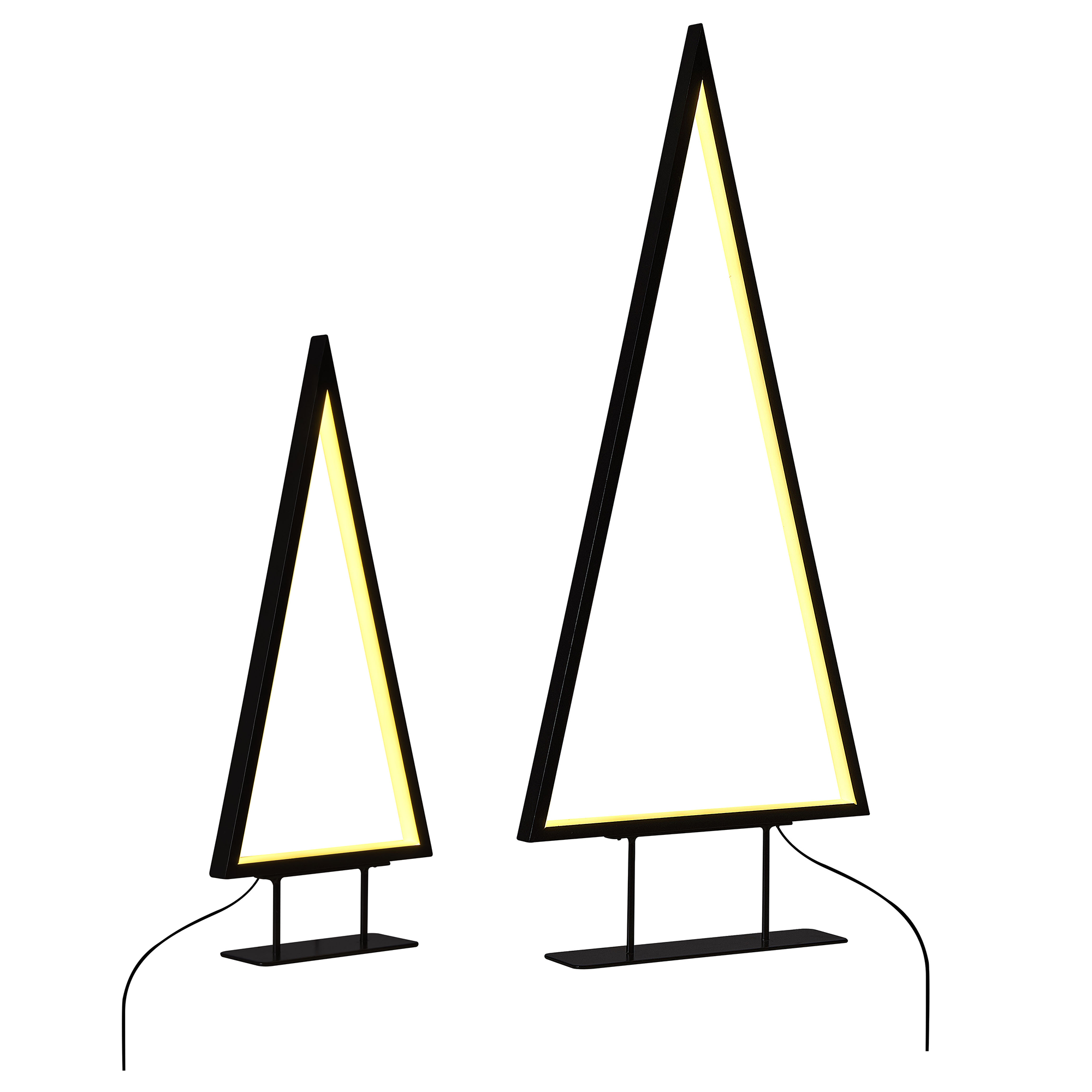 Juledekoration LED LOPPI 47/69 cm Juletræ Sort