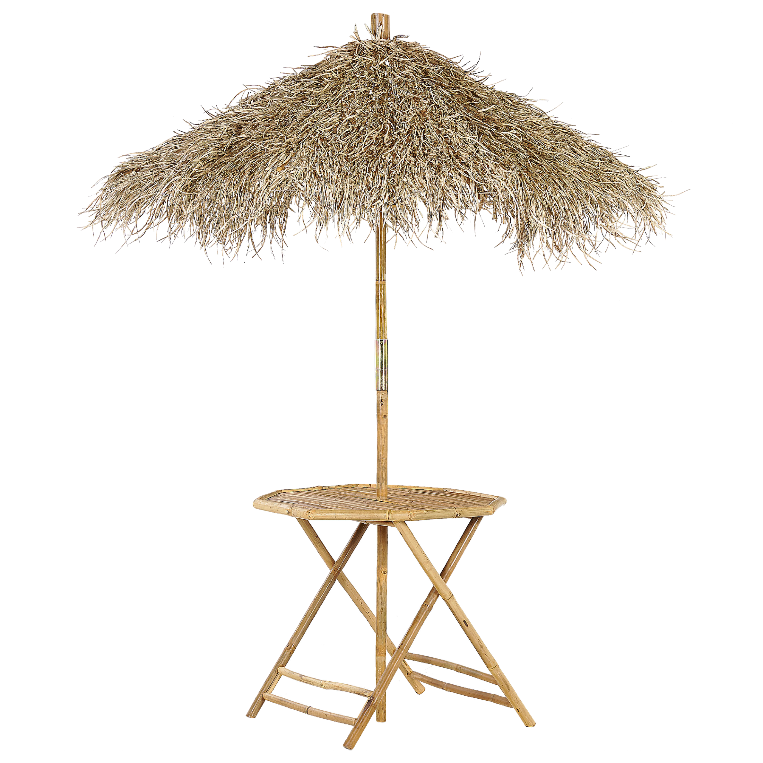 Bistro bord MOLISE 85 cm 85 cm Bambus Lysebrun
