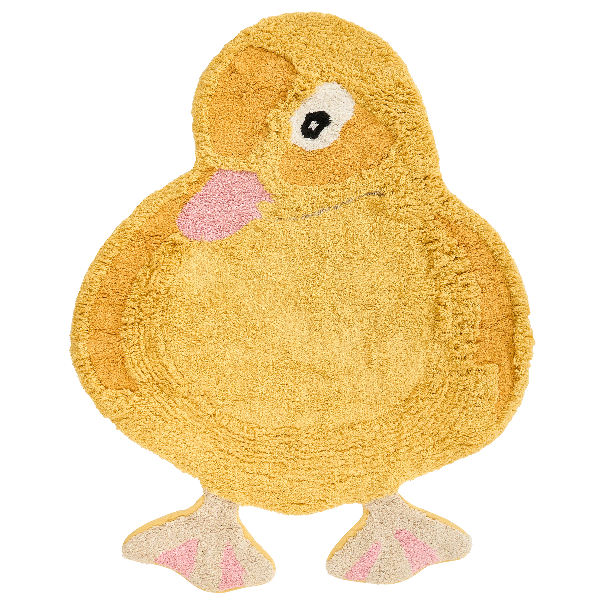 Børnetæppe DUCKIE Gul 95 x 120 cm Bomuld