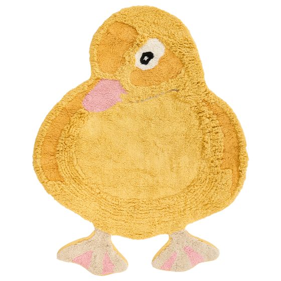 Børnetæppe DUCKIE Gul 95 x 120 cm Bomuld