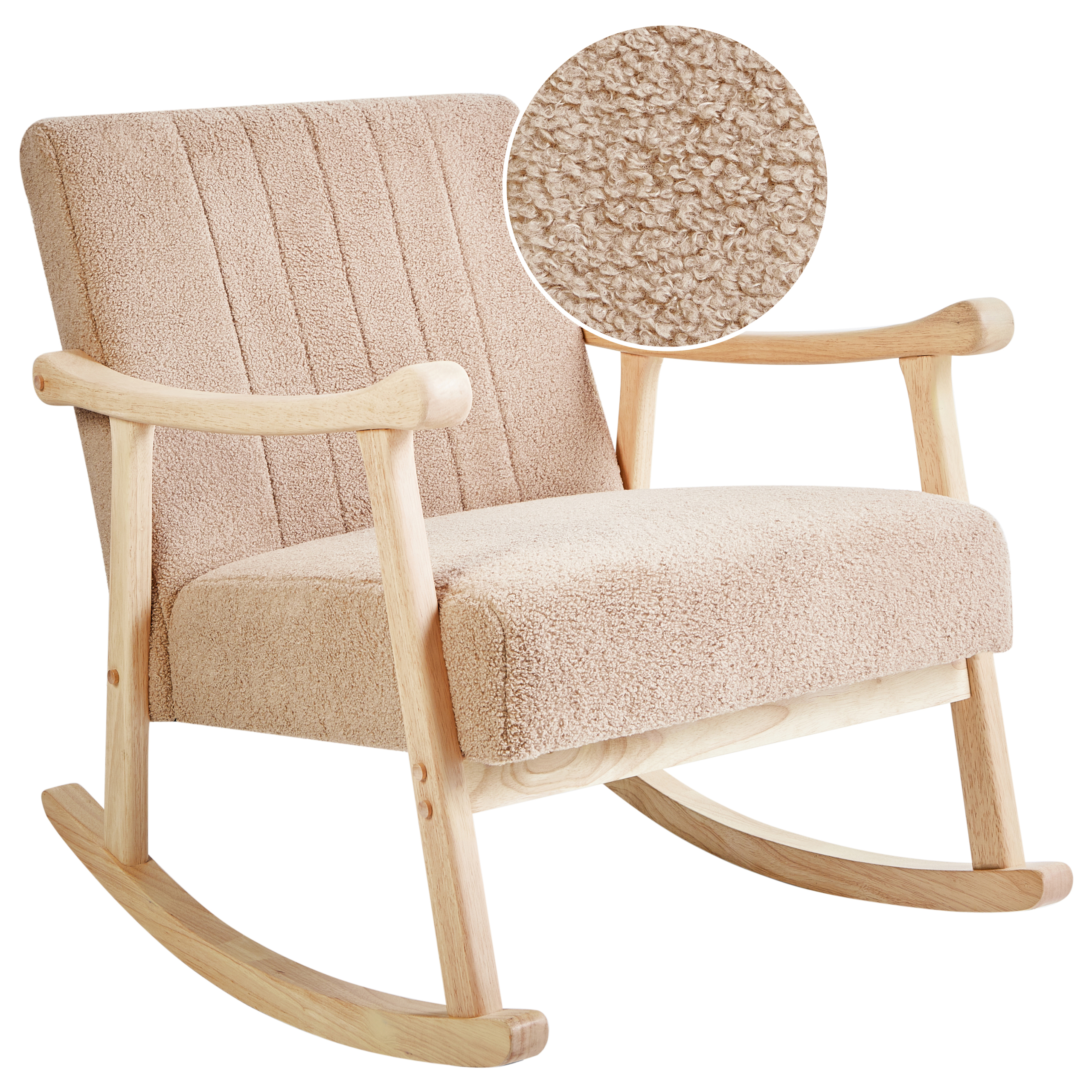 Gyngestol LEKNES Boucle Beige