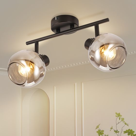 NETTLIFE loftspot sort loftspot GU10-2 355° roterende moderne
