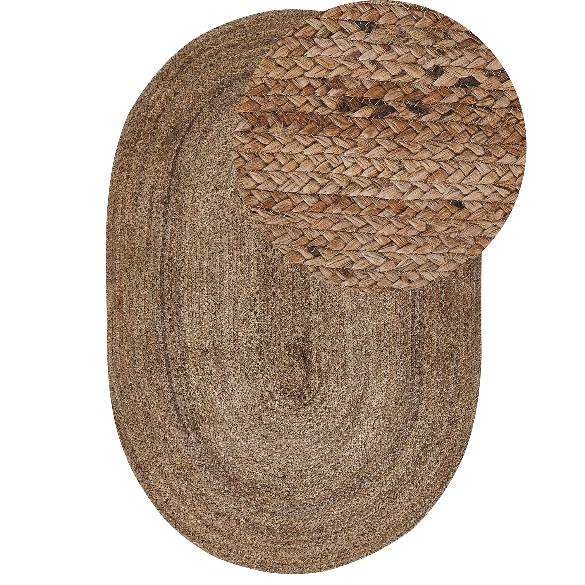 Gulvtæppe DEMIRCI Beige 100 x 150 cm Jute