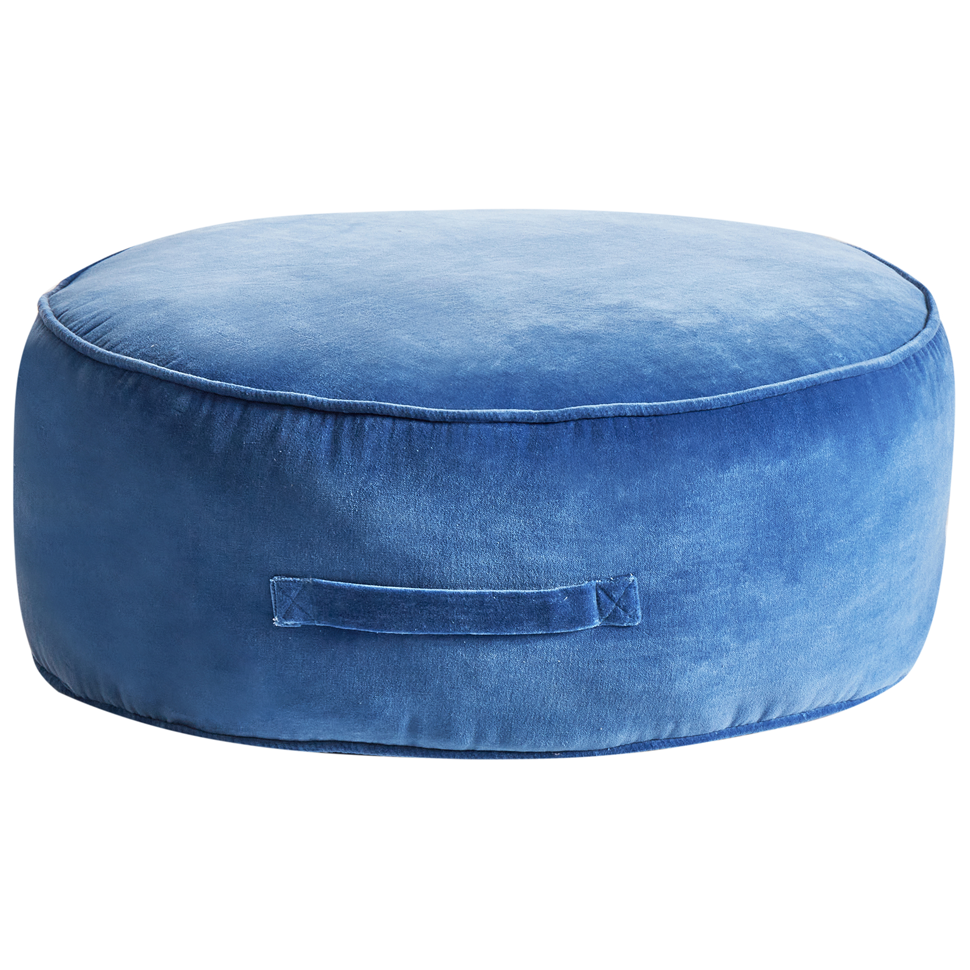 Puf YULLE Velour Blå