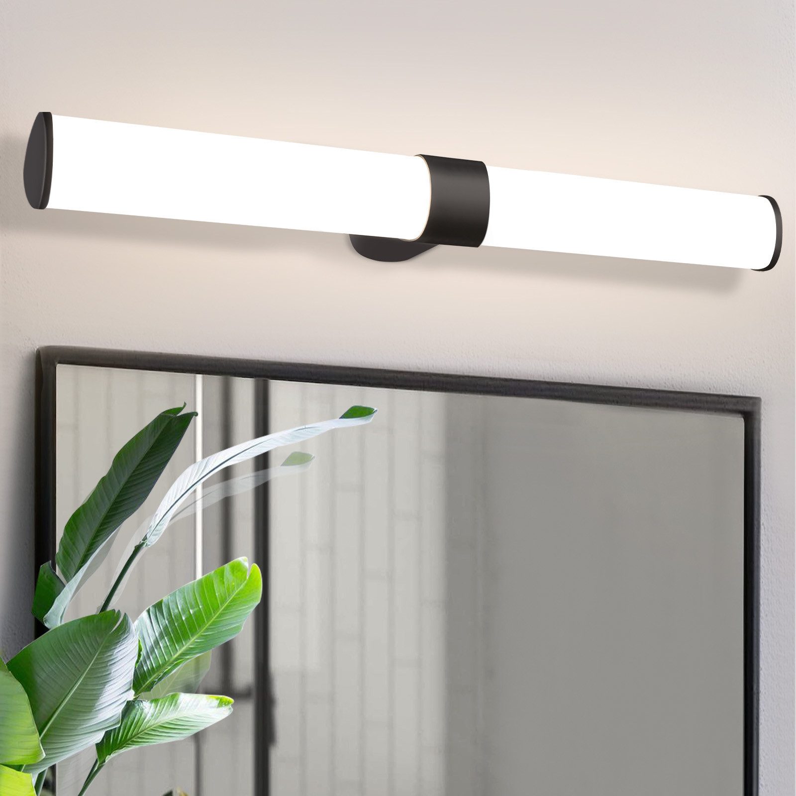 NETTLIFE LED - spejlvæglampe, 15W, 60cm, neutral, hvid, 4000K, sort