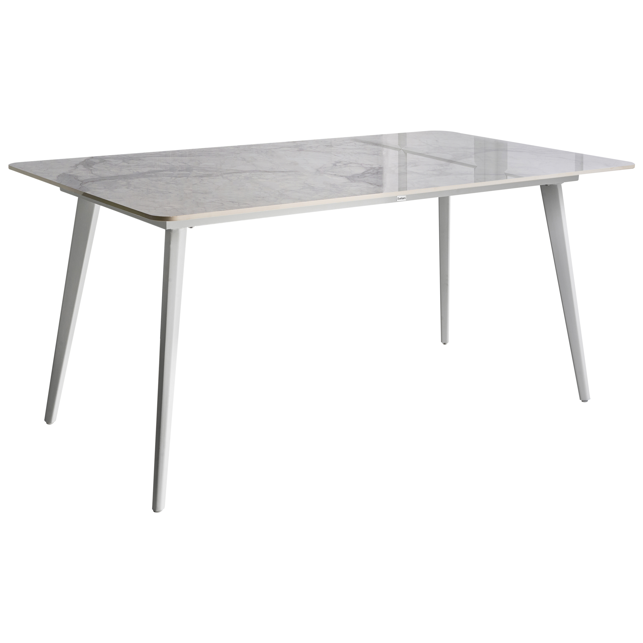 Havebord RODALLO 160 cm 90 cm Sten Hvid marmor