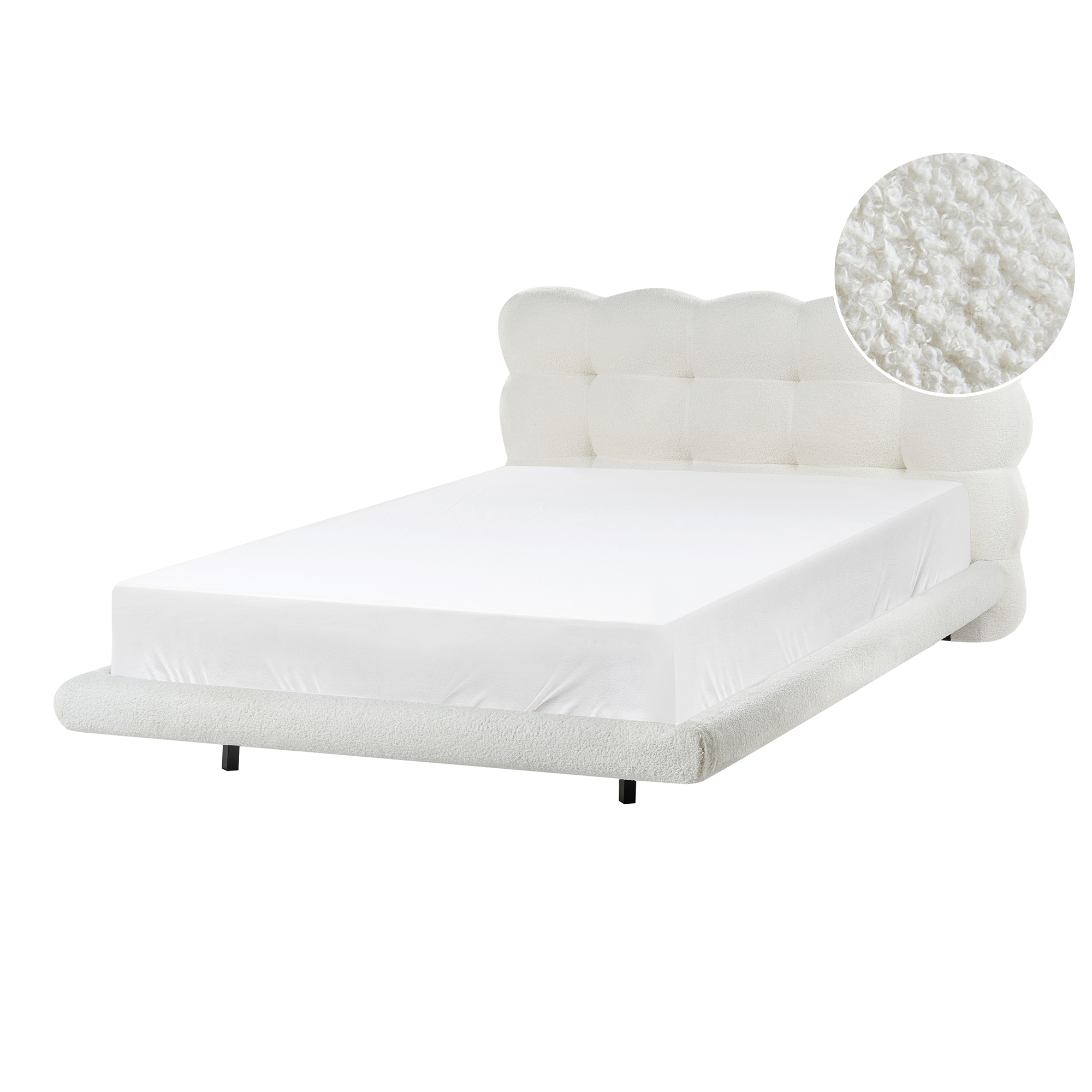 Seng Boucle SOULISSE 120 x 200 cm Cremehvid