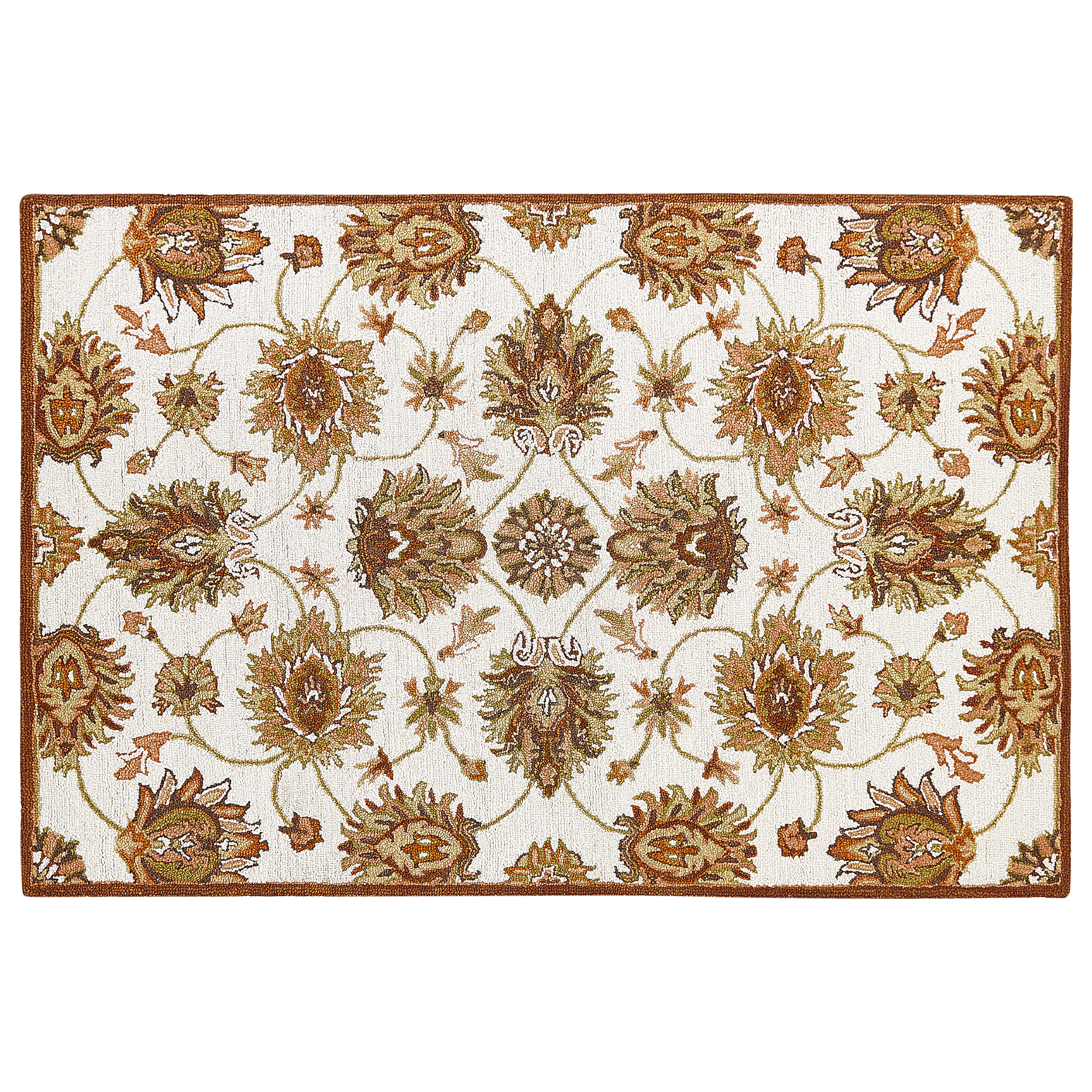 Gulvtæppe EZINE Beige 160 x 230 cm Uld