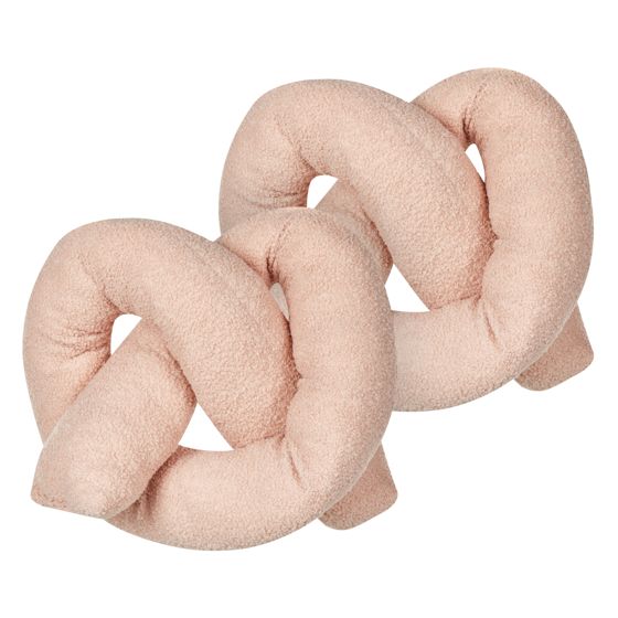 Sæt af 2 pyntepuder GLADIOLUS 172 x 14 cm Boucle Lyserød Ensfarvet